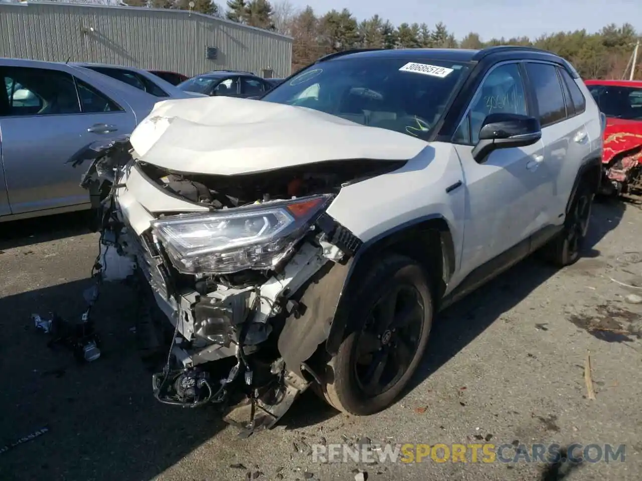 2 Photograph of a damaged car 2T3E6RFVXMW011360 TOYOTA RAV4 2021