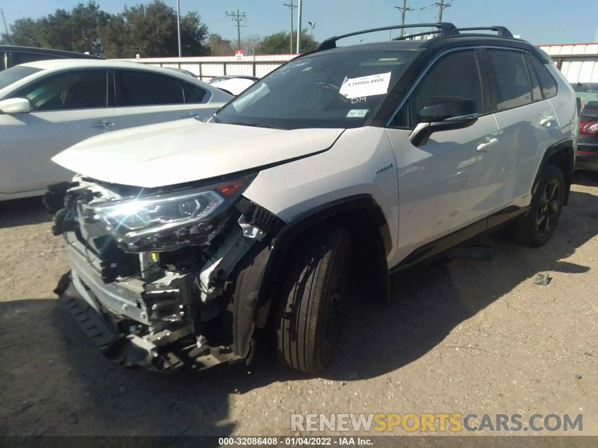 2 Photograph of a damaged car 2T3E6RFVXMW021032 TOYOTA RAV4 2021