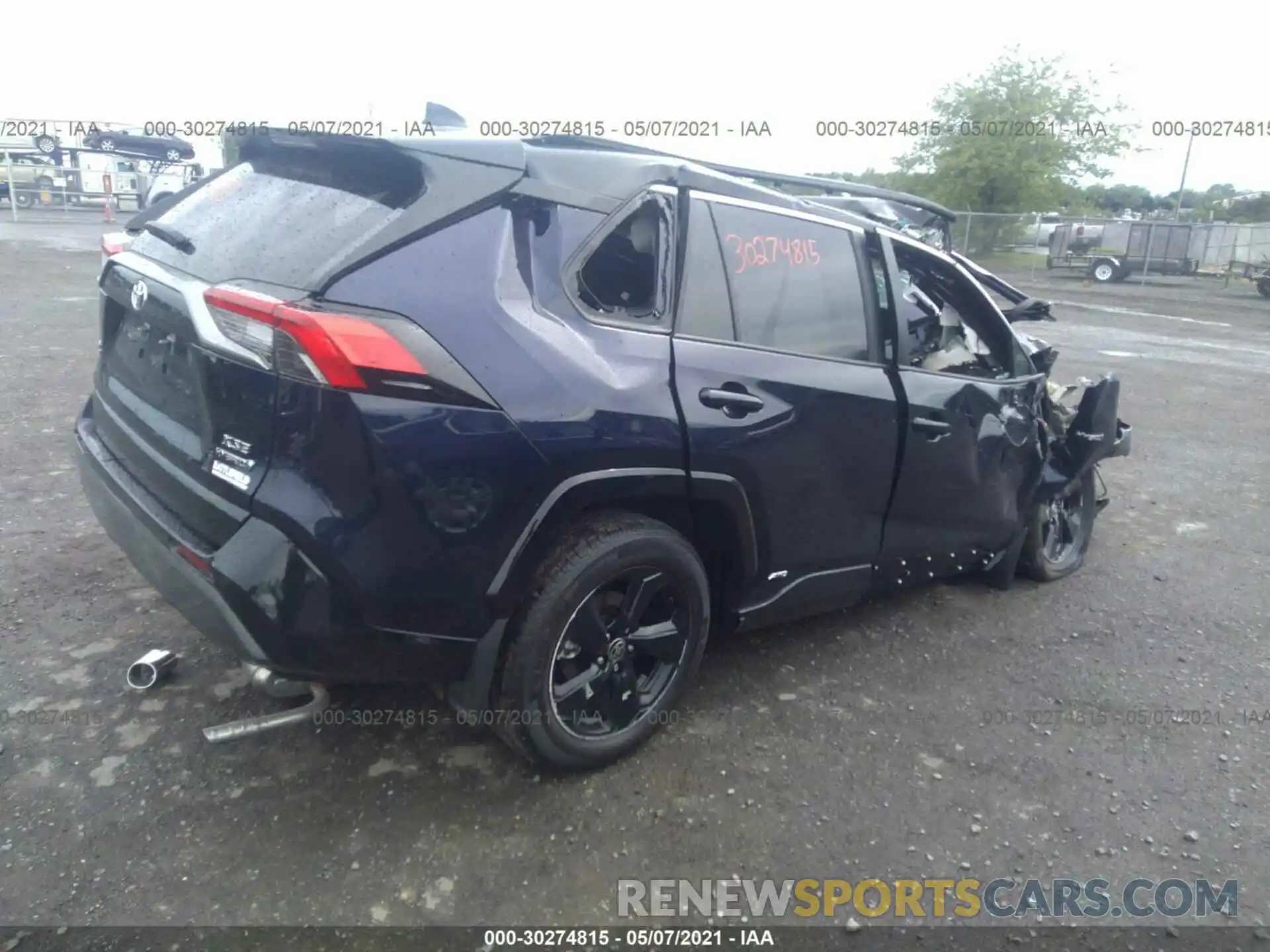 4 Фотография поврежденного автомобиля 2T3E6RFVXMW022911 TOYOTA RAV4 2021