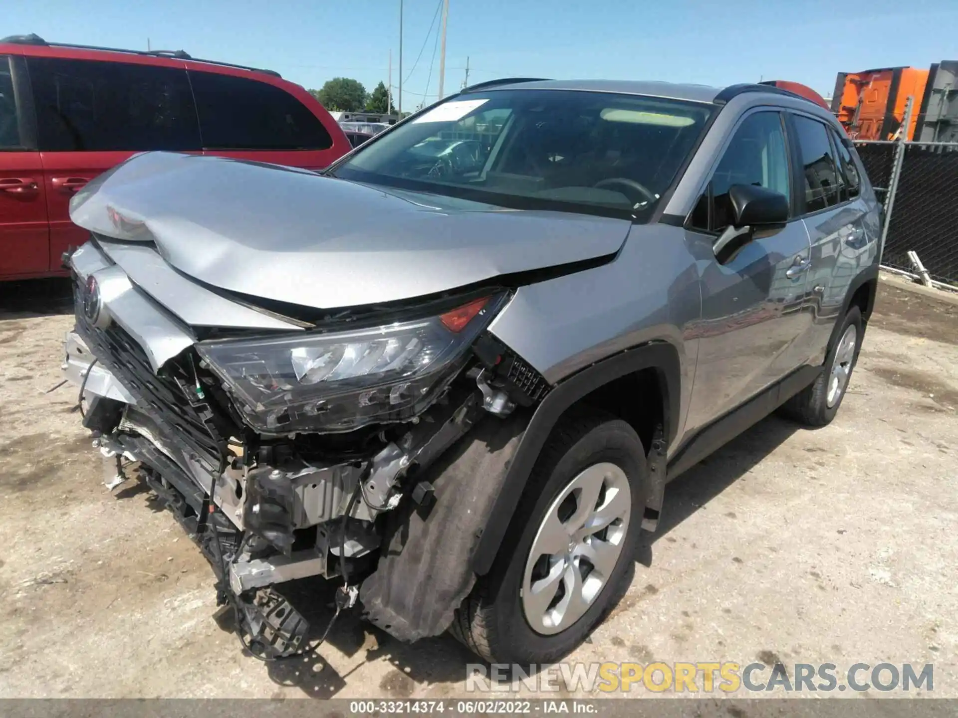 2 Photograph of a damaged car 2T3F1RFV0MC143323 TOYOTA RAV4 2021