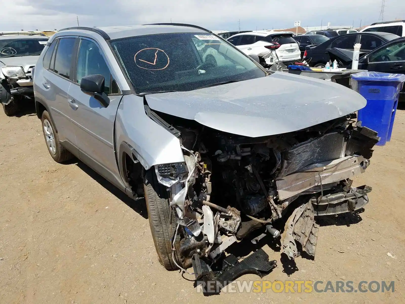 1 Photograph of a damaged car 2T3F1RFV0MW146690 TOYOTA RAV4 2021