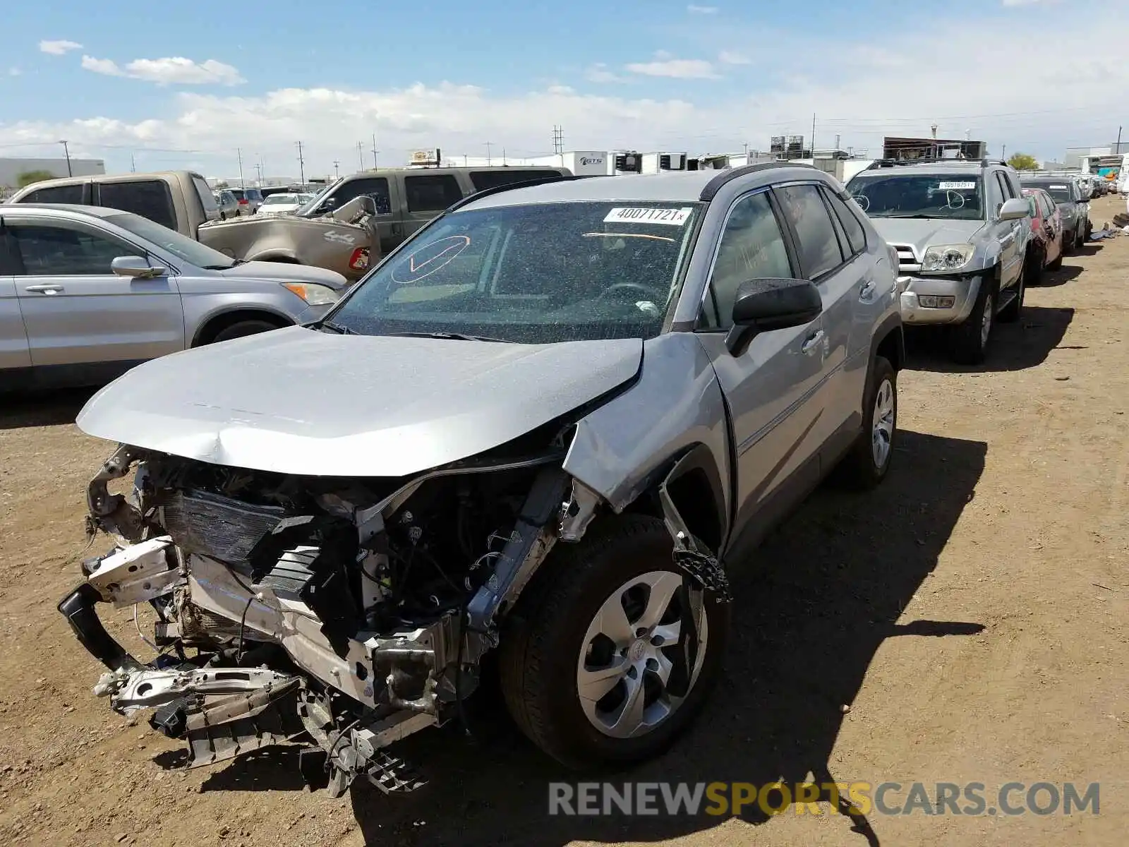 2 Photograph of a damaged car 2T3F1RFV0MW146690 TOYOTA RAV4 2021