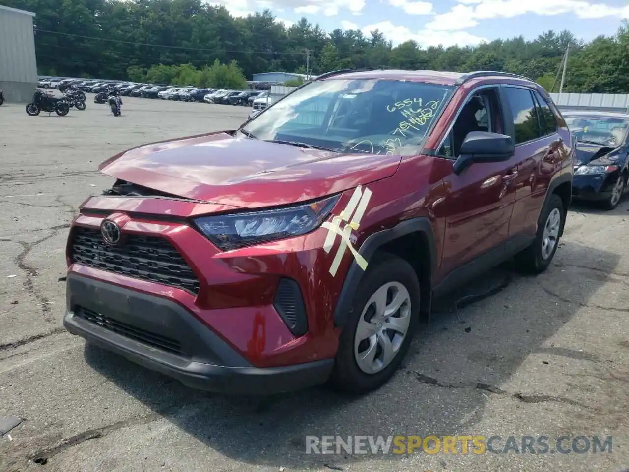 2 Photograph of a damaged car 2T3F1RFV0MW190107 TOYOTA RAV4 2021