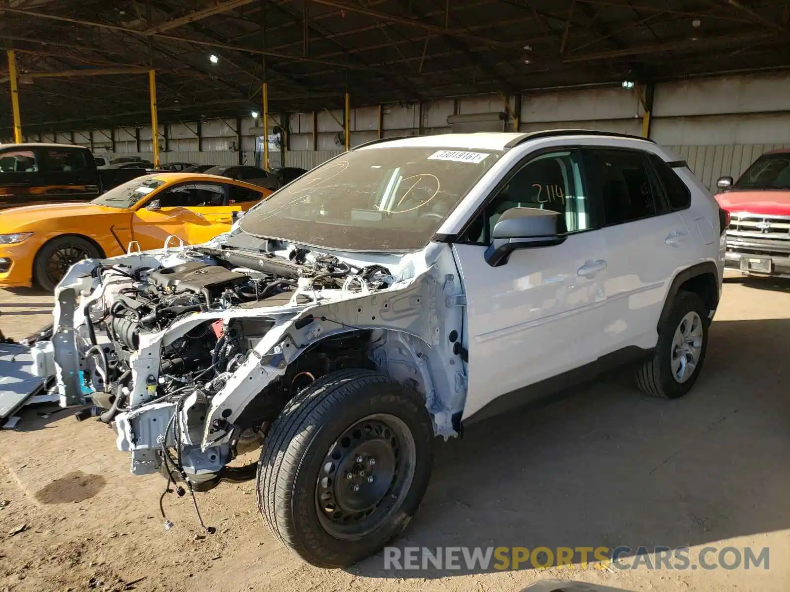 2 Photograph of a damaged car 2T3F1RFV1MC141404 TOYOTA RAV4 2021