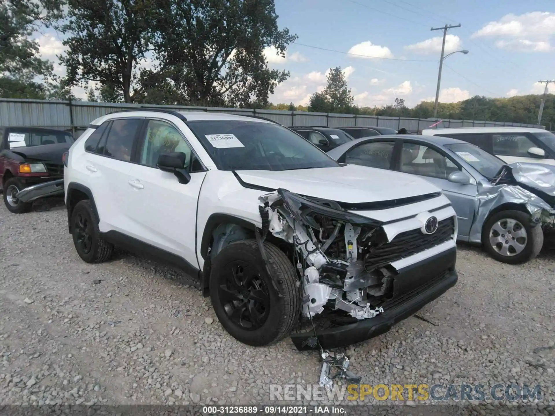 1 Photograph of a damaged car 2T3F1RFV1MC225240 TOYOTA RAV4 2021