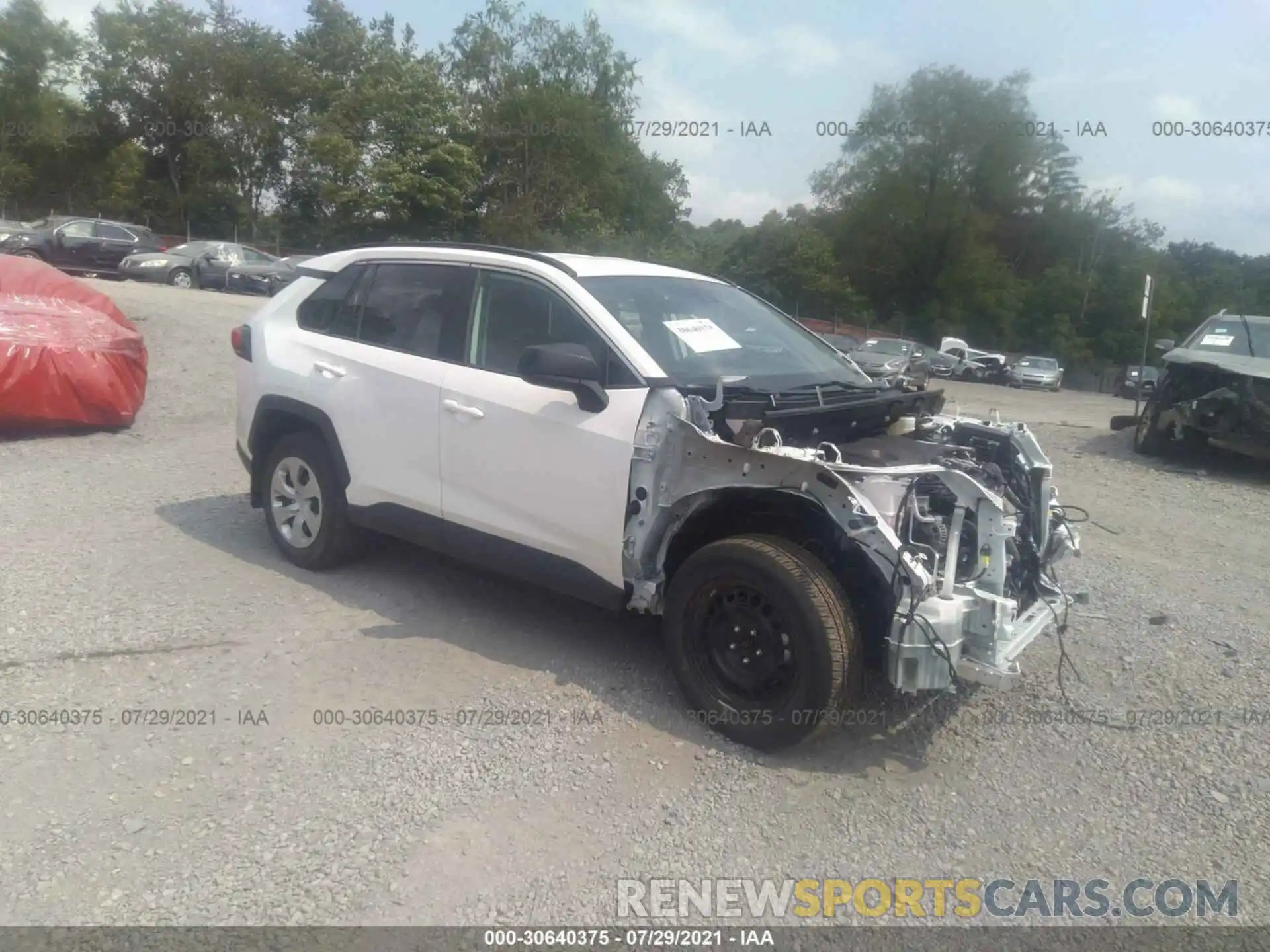 1 Photograph of a damaged car 2T3F1RFV1MW143555 TOYOTA RAV4 2021