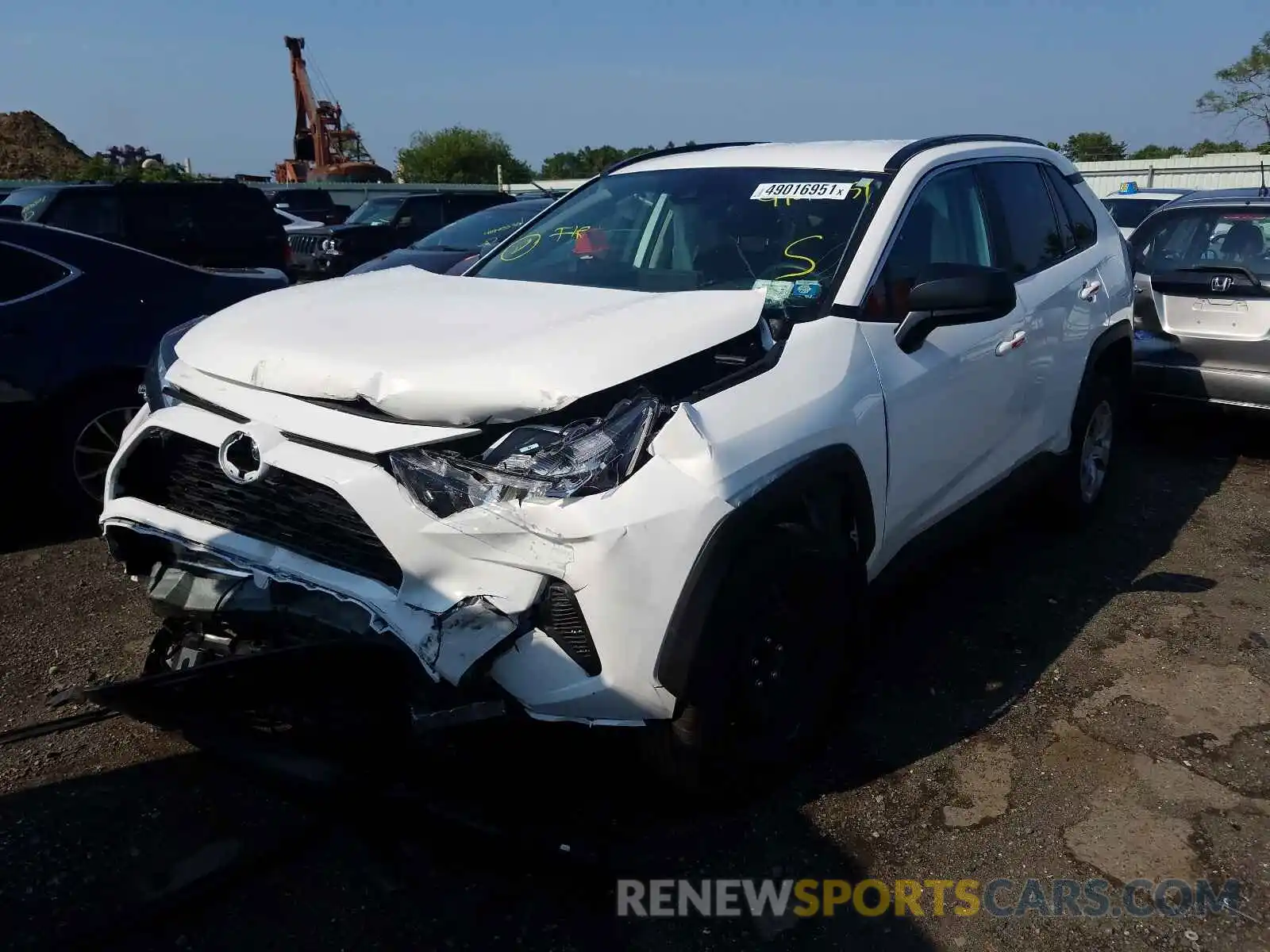 2 Photograph of a damaged car 2T3F1RFV1MW144320 TOYOTA RAV4 2021