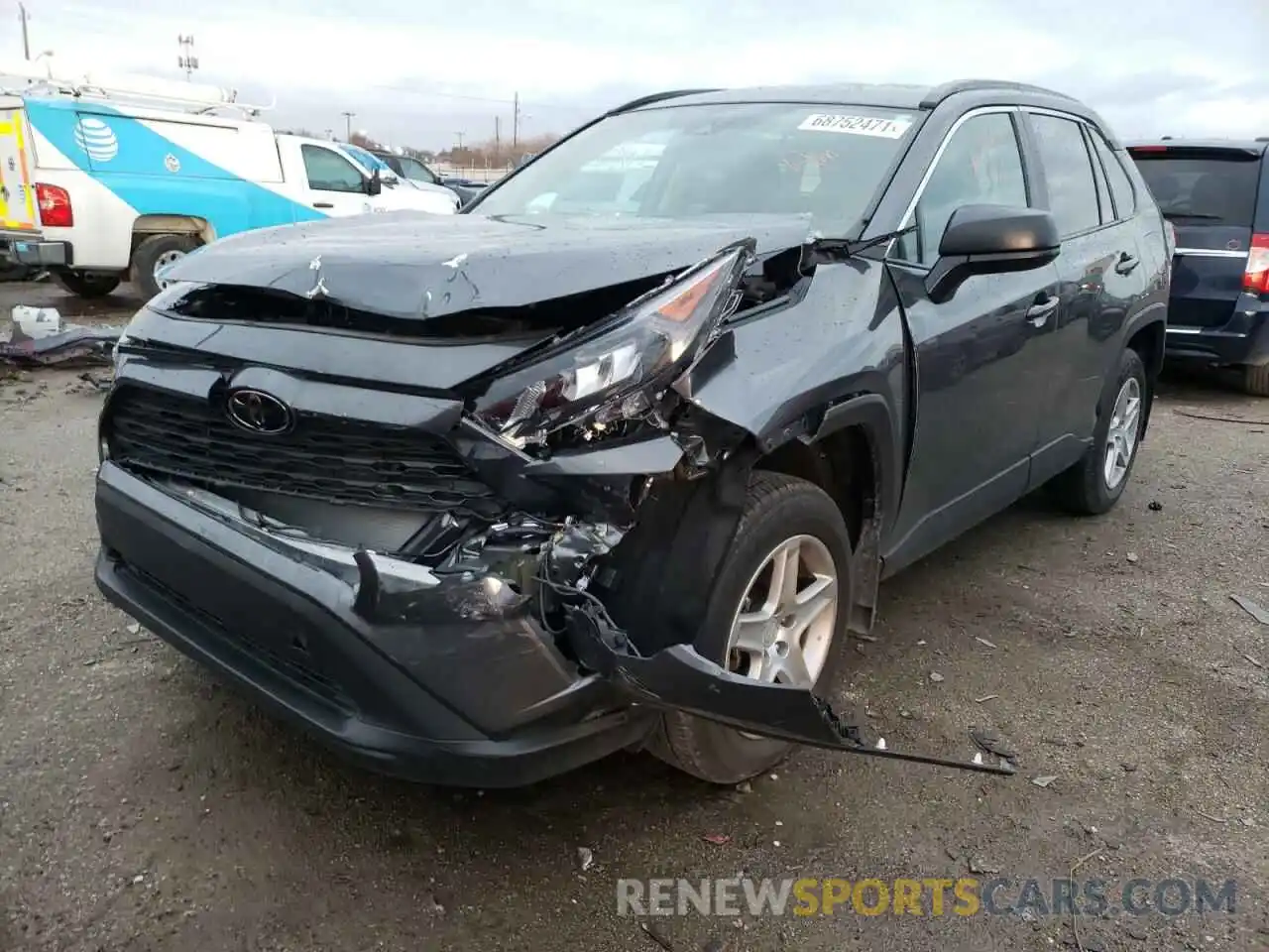 2 Photograph of a damaged car 2T3F1RFV1MW156483 TOYOTA RAV4 2021