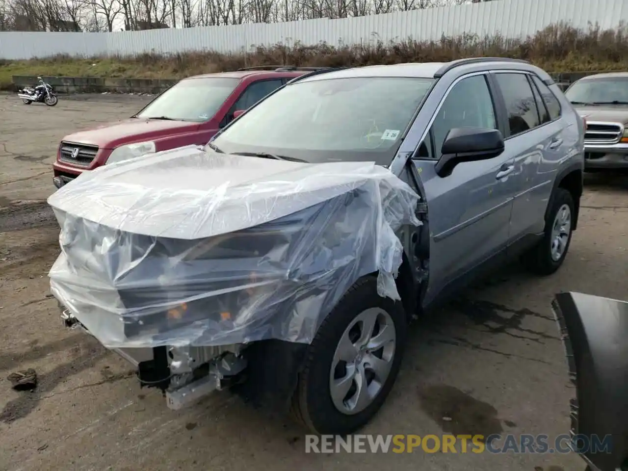 2 Photograph of a damaged car 2T3F1RFV1MW176443 TOYOTA RAV4 2021