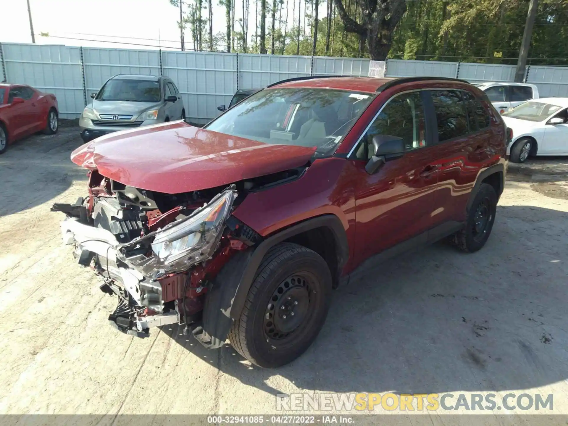 2 Photograph of a damaged car 2T3F1RFV1MW185109 TOYOTA RAV4 2021