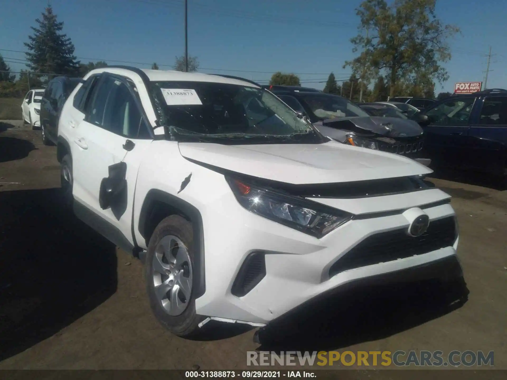 1 Photograph of a damaged car 2T3F1RFV1MW186244 TOYOTA RAV4 2021