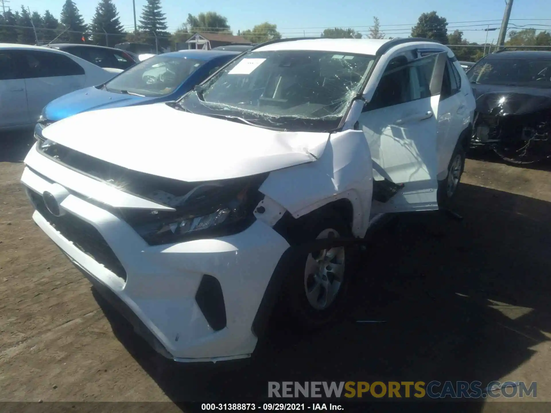 2 Photograph of a damaged car 2T3F1RFV1MW186244 TOYOTA RAV4 2021