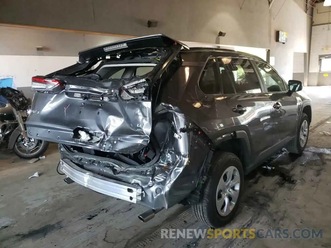 4 Photograph of a damaged car 2T3F1RFV1MW192397 TOYOTA RAV4 2021