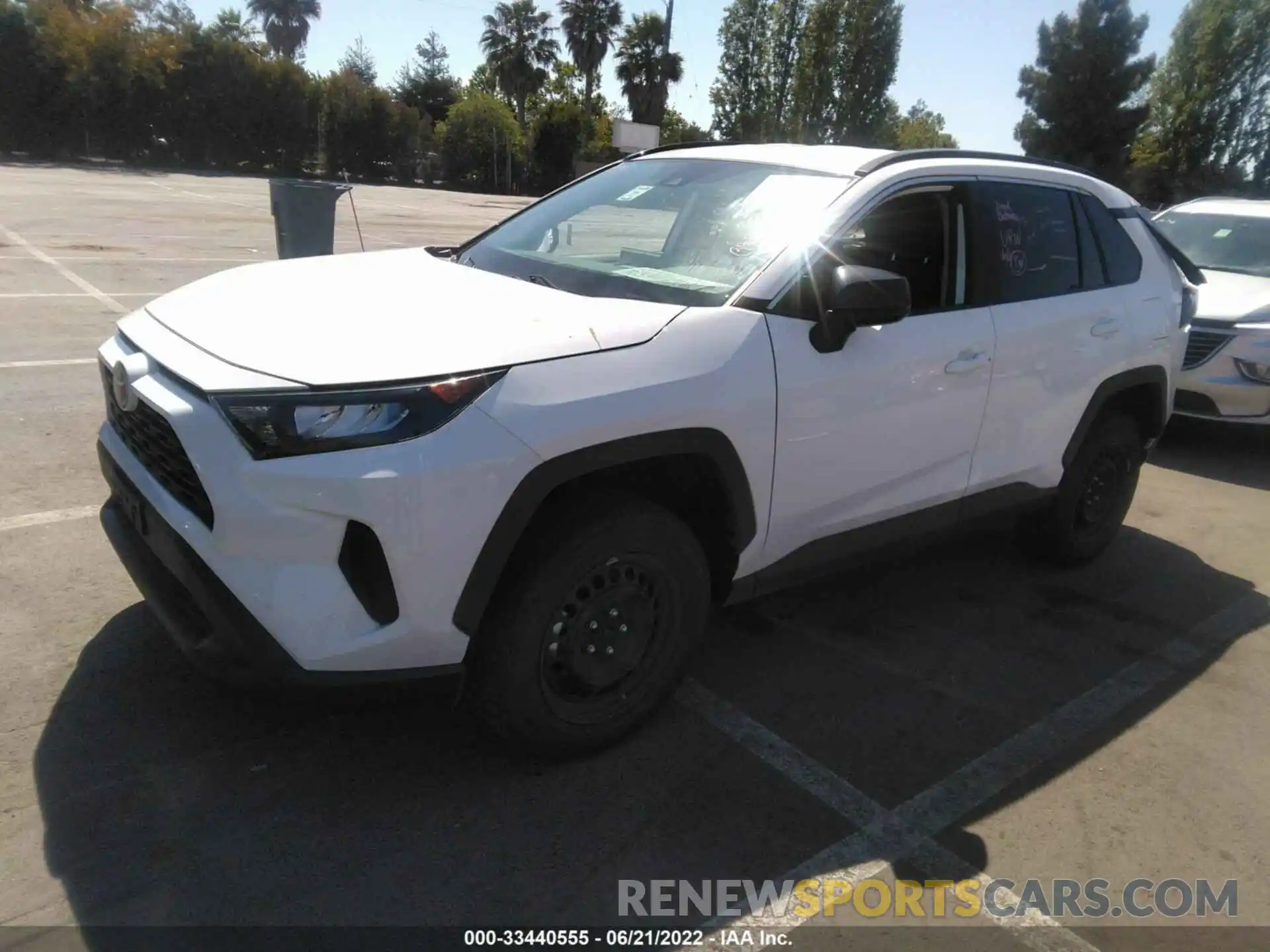 2 Photograph of a damaged car 2T3F1RFV1MW193842 TOYOTA RAV4 2021