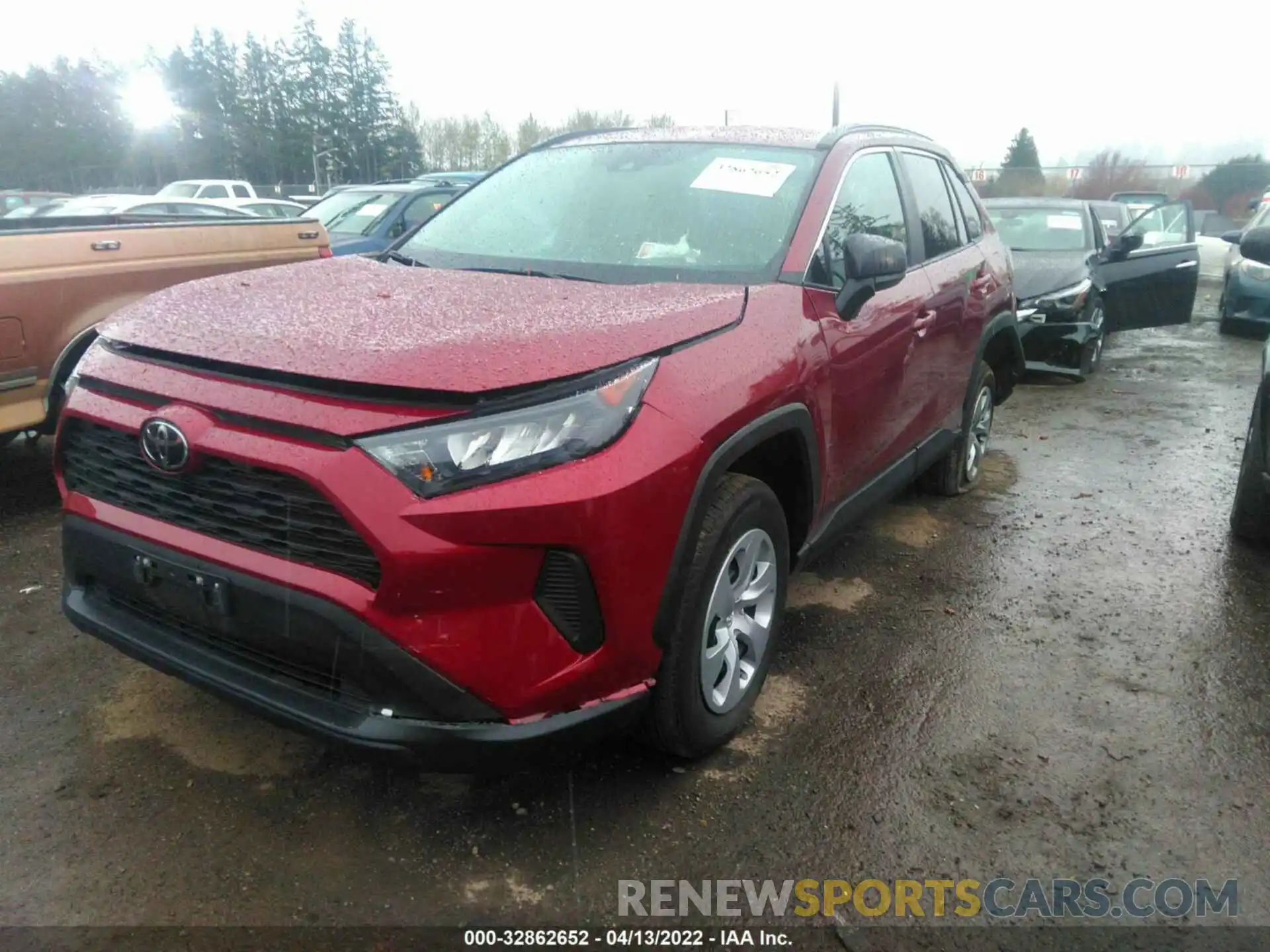 2 Photograph of a damaged car 2T3F1RFV1MW193856 TOYOTA RAV4 2021