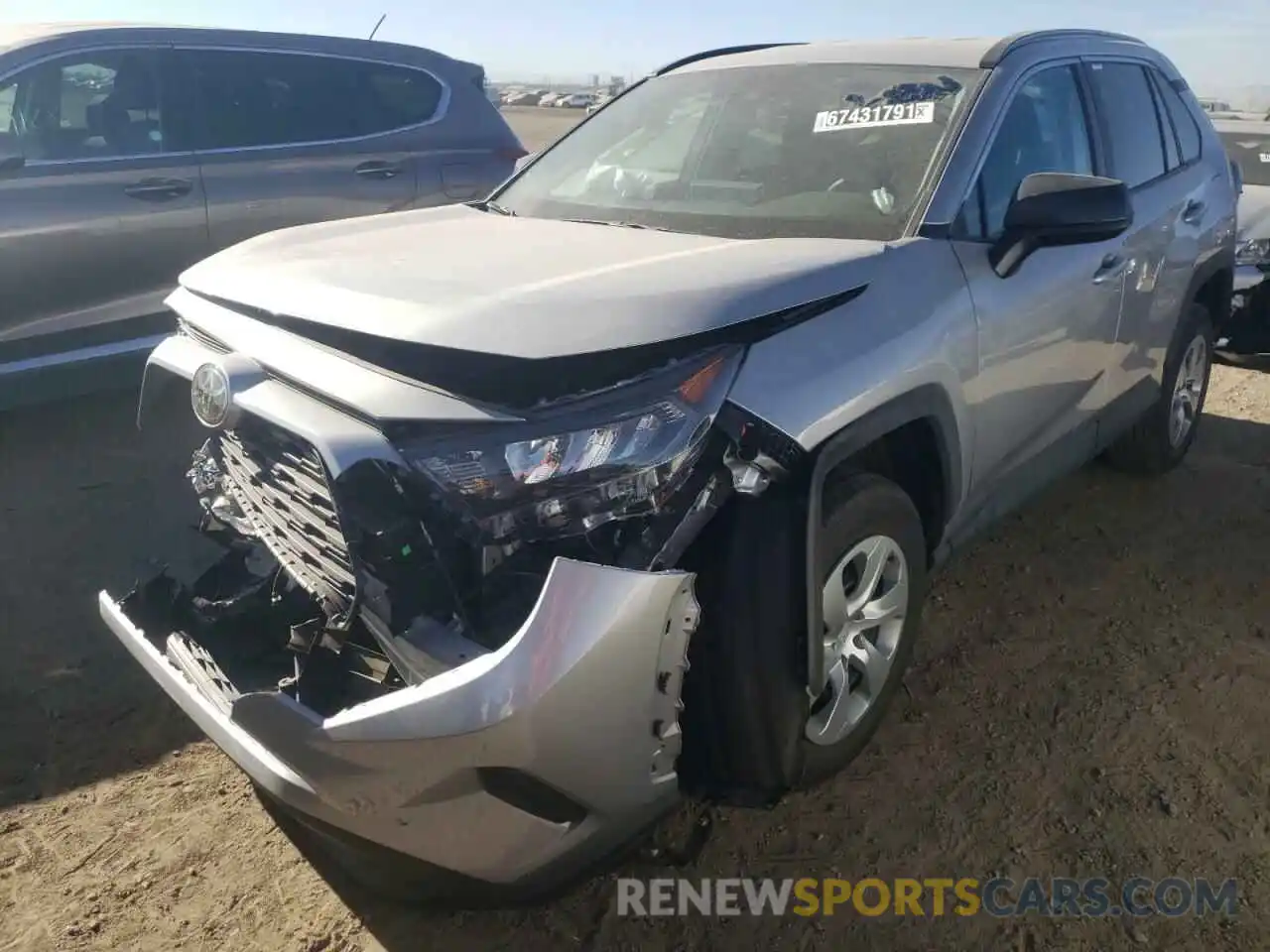 2 Photograph of a damaged car 2T3F1RFV1MW194201 TOYOTA RAV4 2021