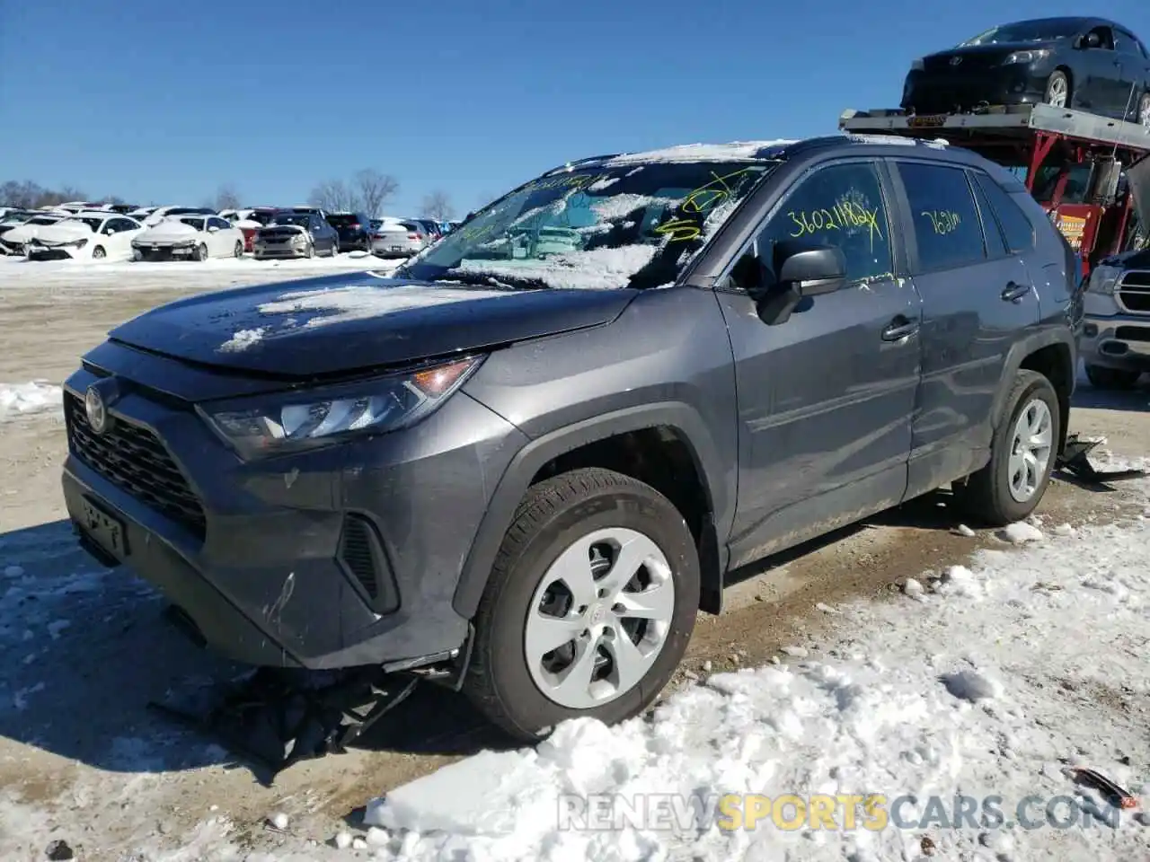 2 Photograph of a damaged car 2T3F1RFV1MW223941 TOYOTA RAV4 2021