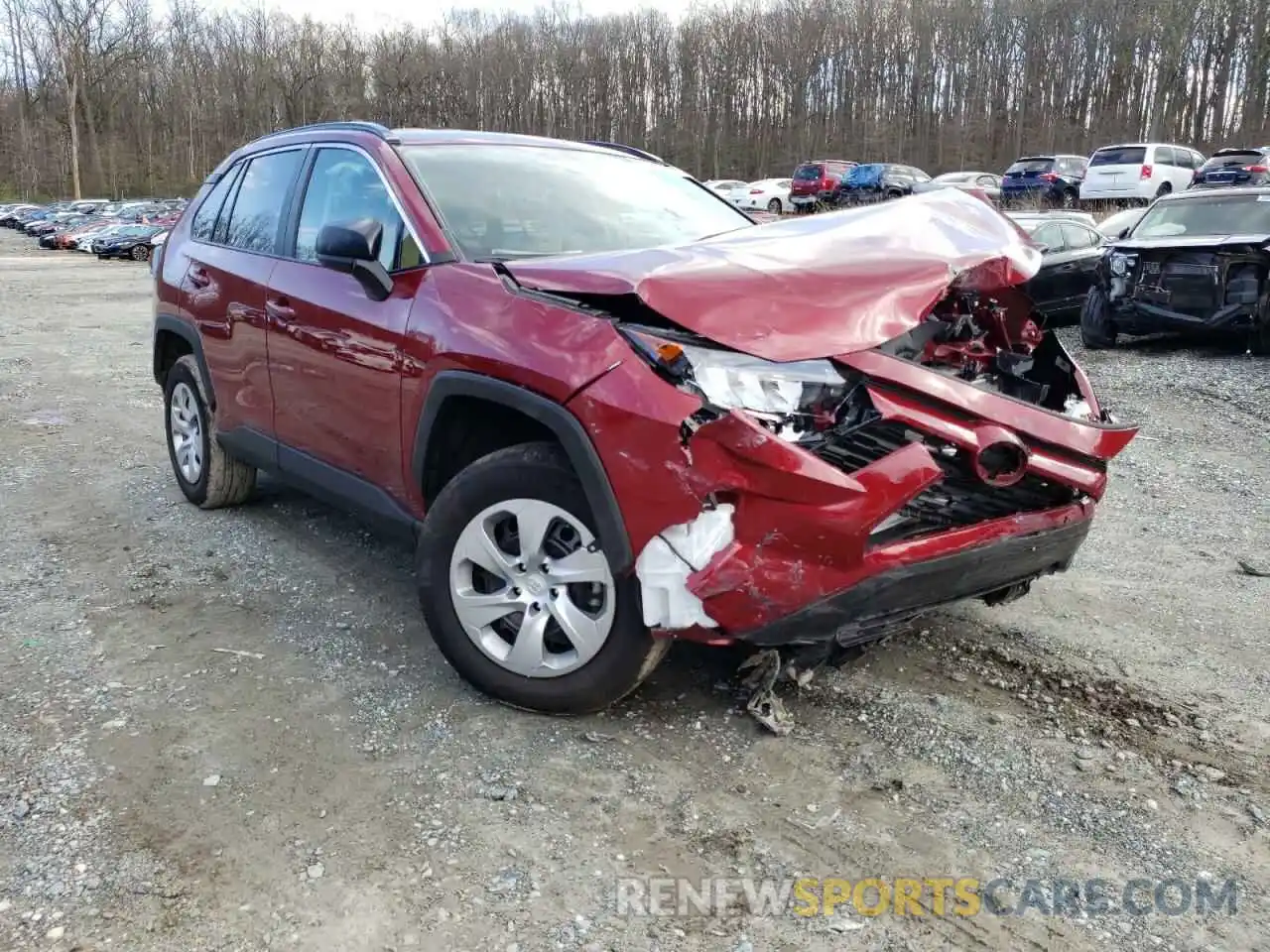 1 Photograph of a damaged car 2T3F1RFV1MW243686 TOYOTA RAV4 2021