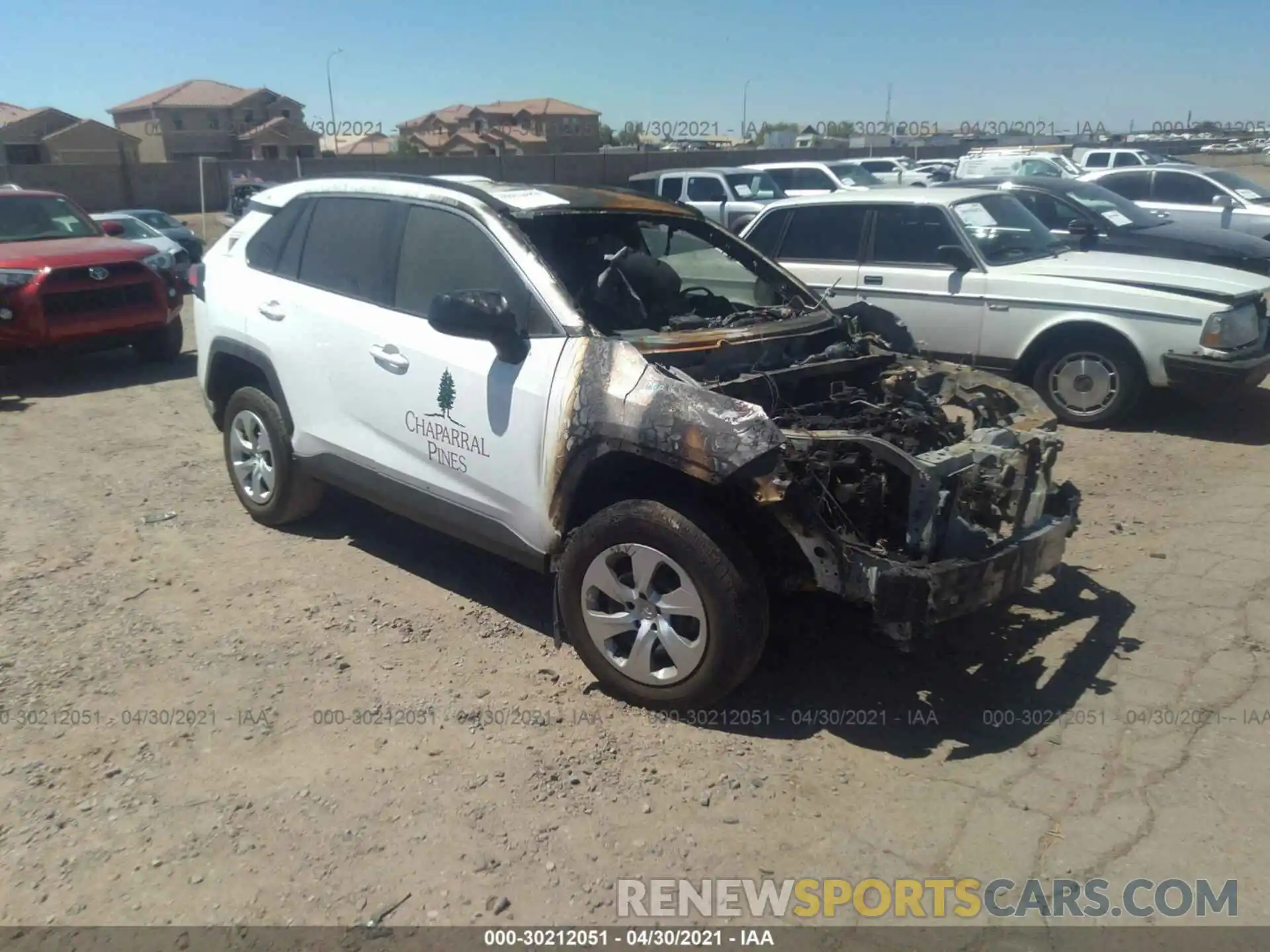 1 Photograph of a damaged car 2T3F1RFV2MC152475 TOYOTA RAV4 2021