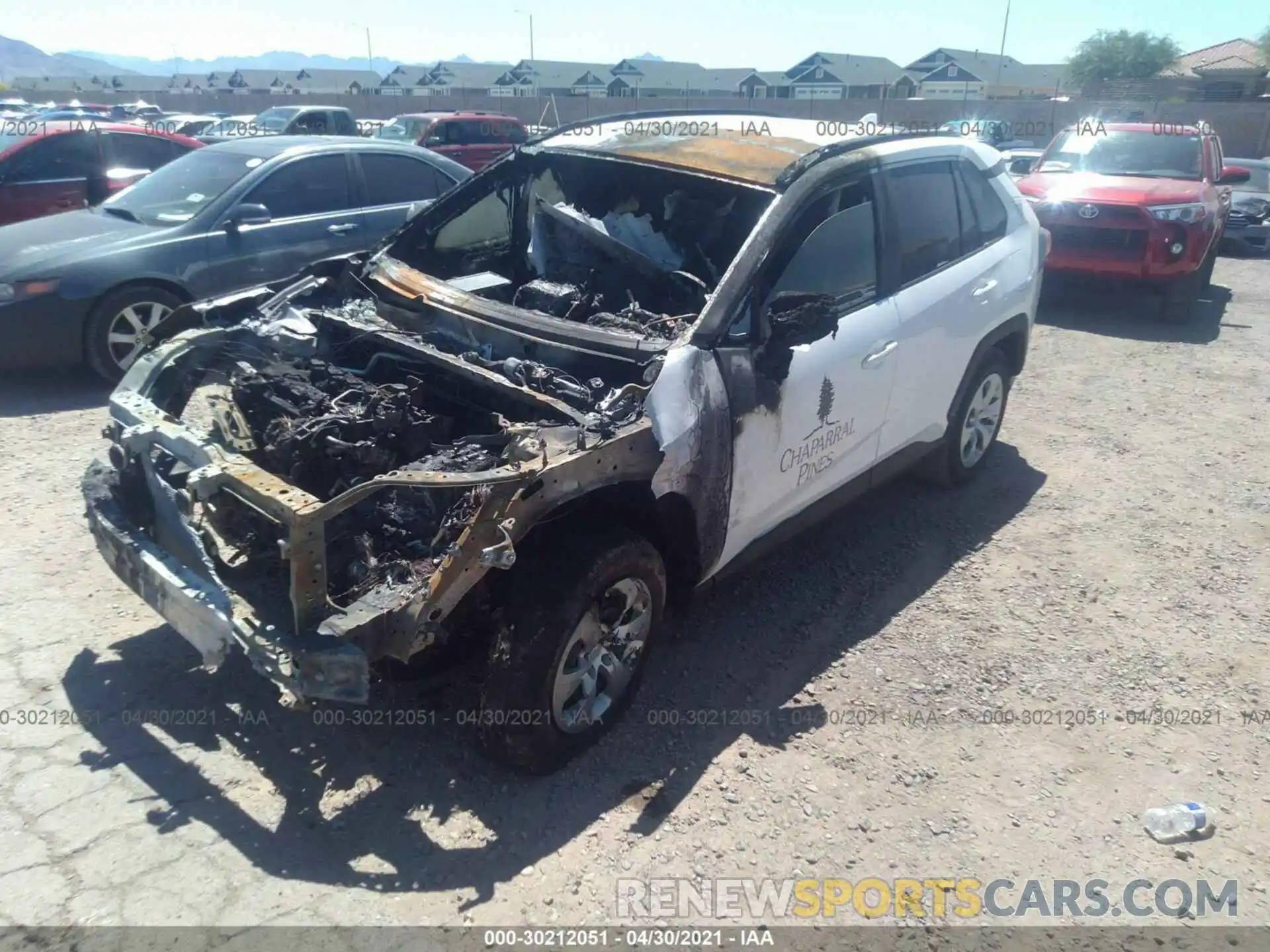 2 Photograph of a damaged car 2T3F1RFV2MC152475 TOYOTA RAV4 2021