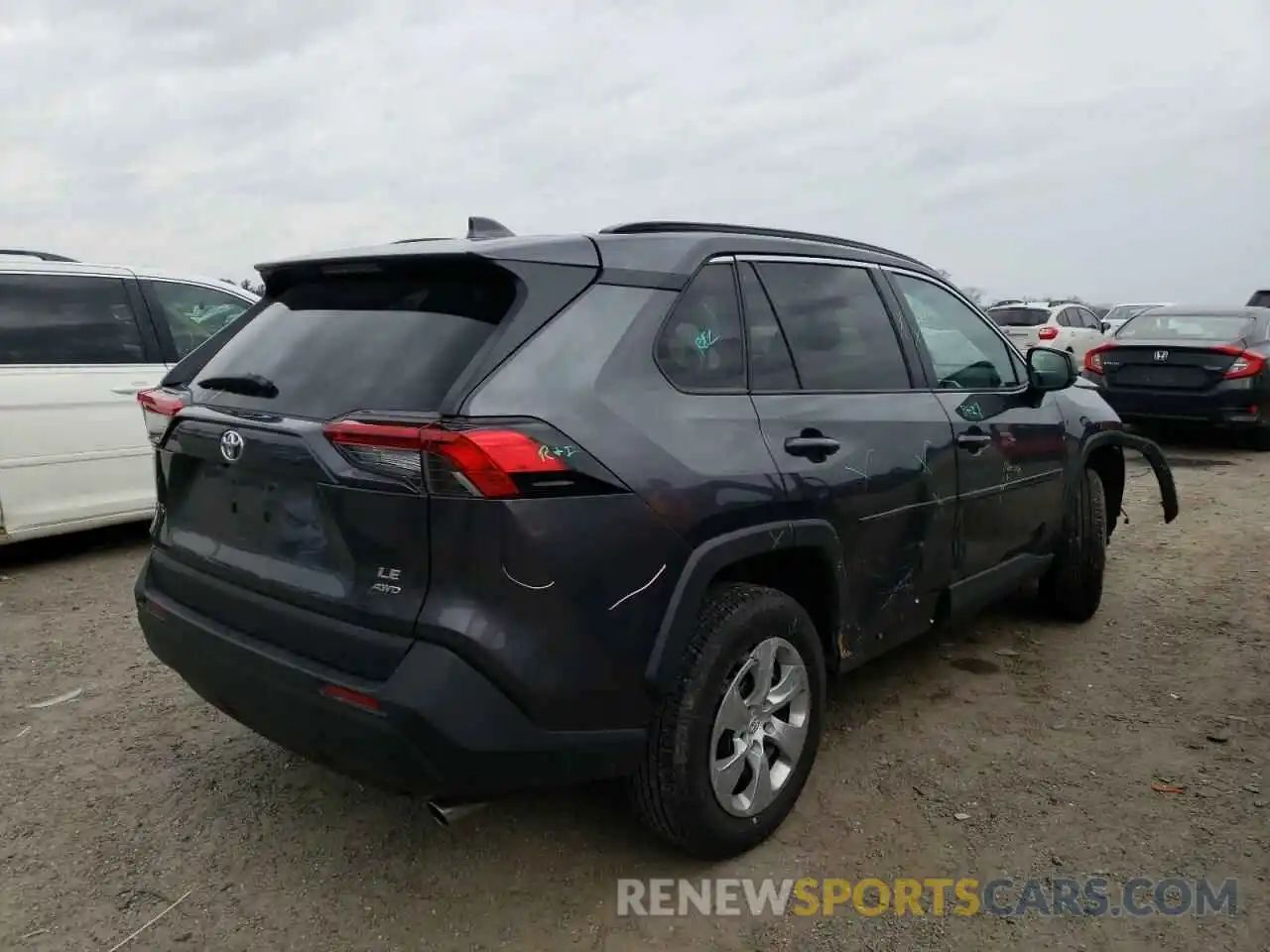 4 Photograph of a damaged car 2T3F1RFV2MC163590 TOYOTA RAV4 2021