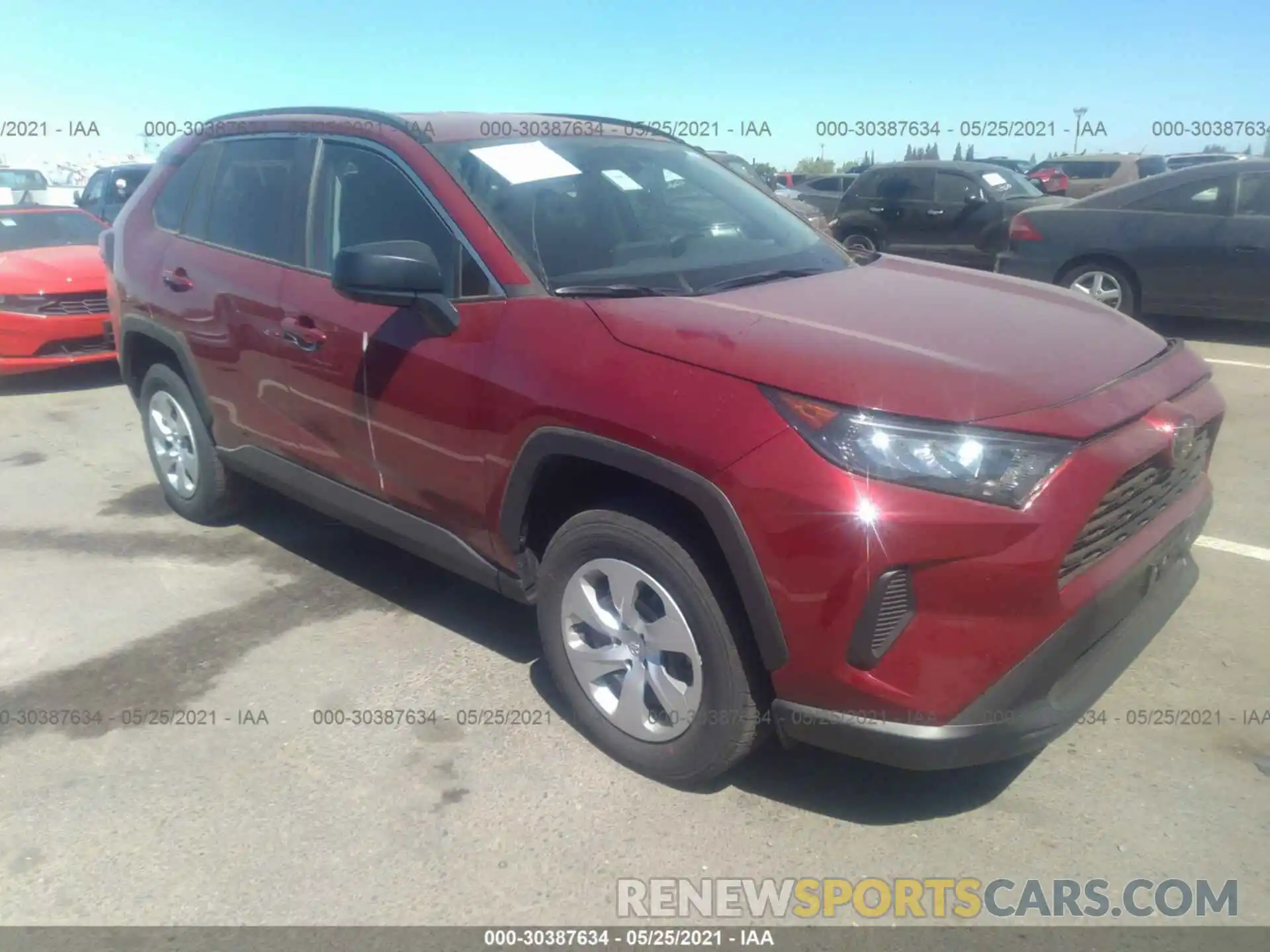 1 Photograph of a damaged car 2T3F1RFV2MW173860 TOYOTA RAV4 2021