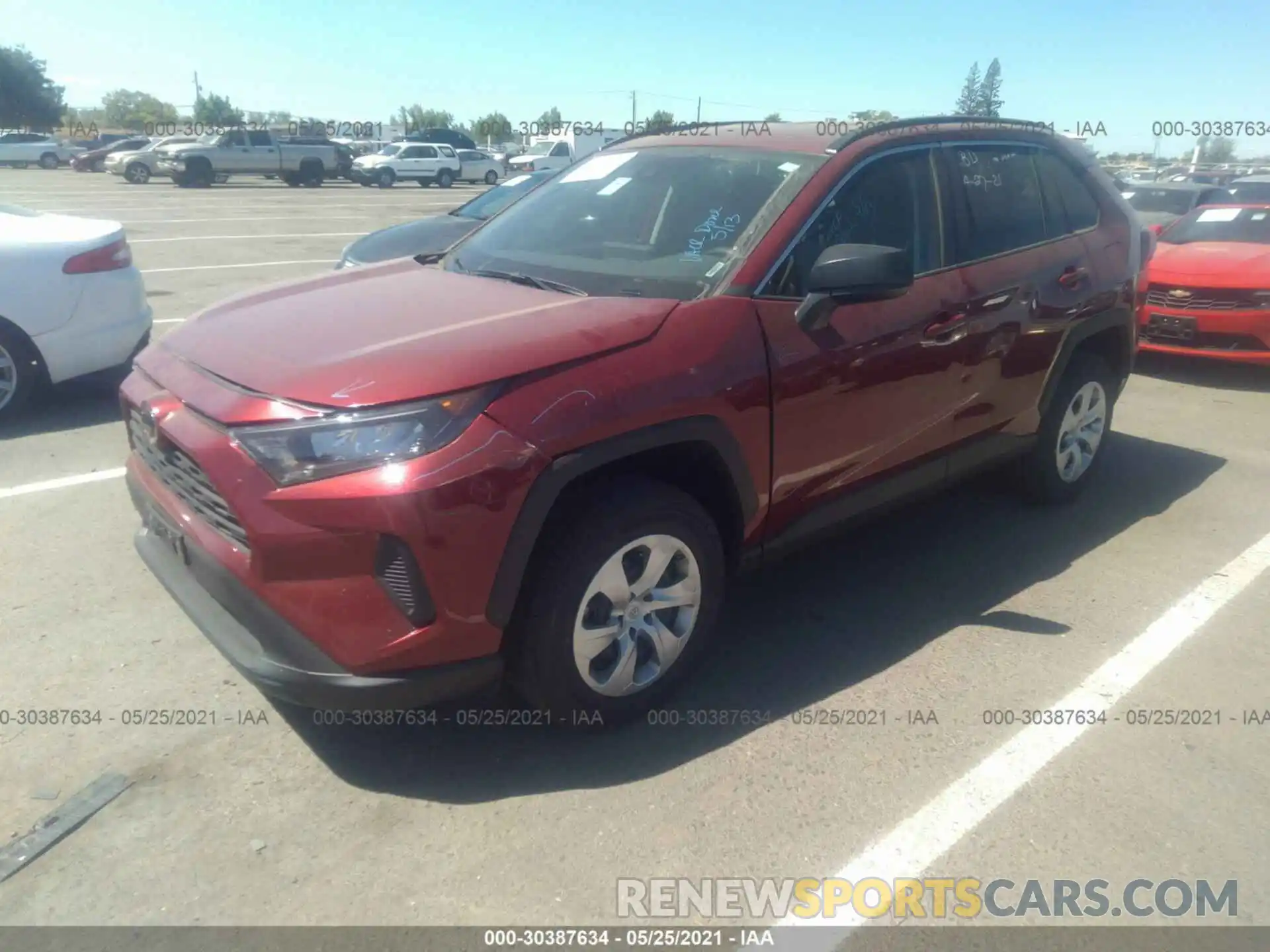 2 Photograph of a damaged car 2T3F1RFV2MW173860 TOYOTA RAV4 2021