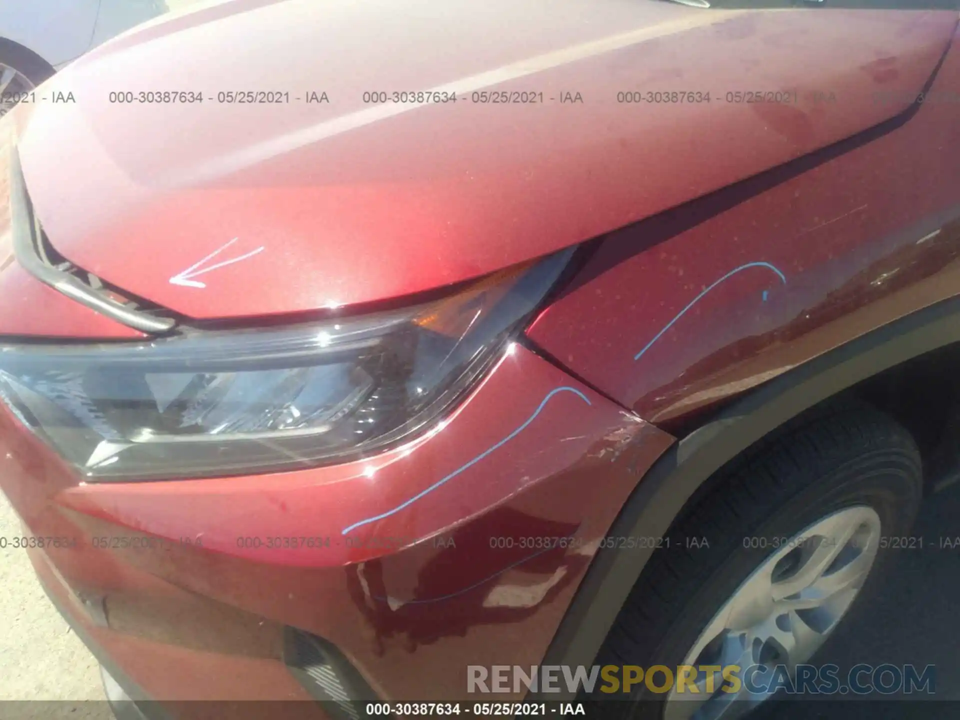 6 Photograph of a damaged car 2T3F1RFV2MW173860 TOYOTA RAV4 2021