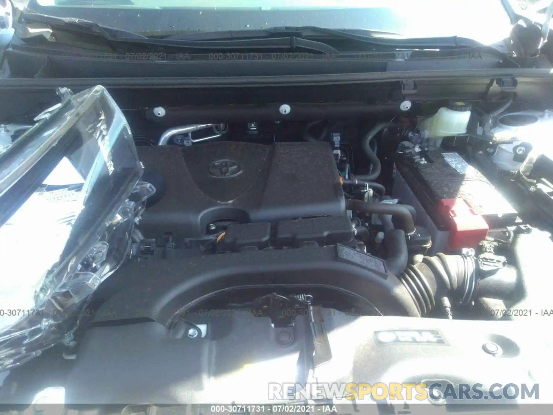 10 Фотография поврежденного автомобиля 2T3F1RFV2MW203942 TOYOTA RAV4 2021