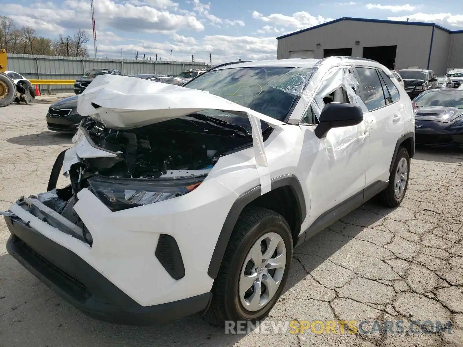 2 Photograph of a damaged car 2T3F1RFV3MC154753 TOYOTA RAV4 2021