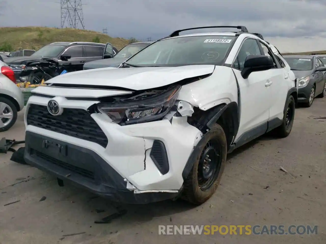 2 Photograph of a damaged car 2T3F1RFV3MC164800 TOYOTA RAV4 2021