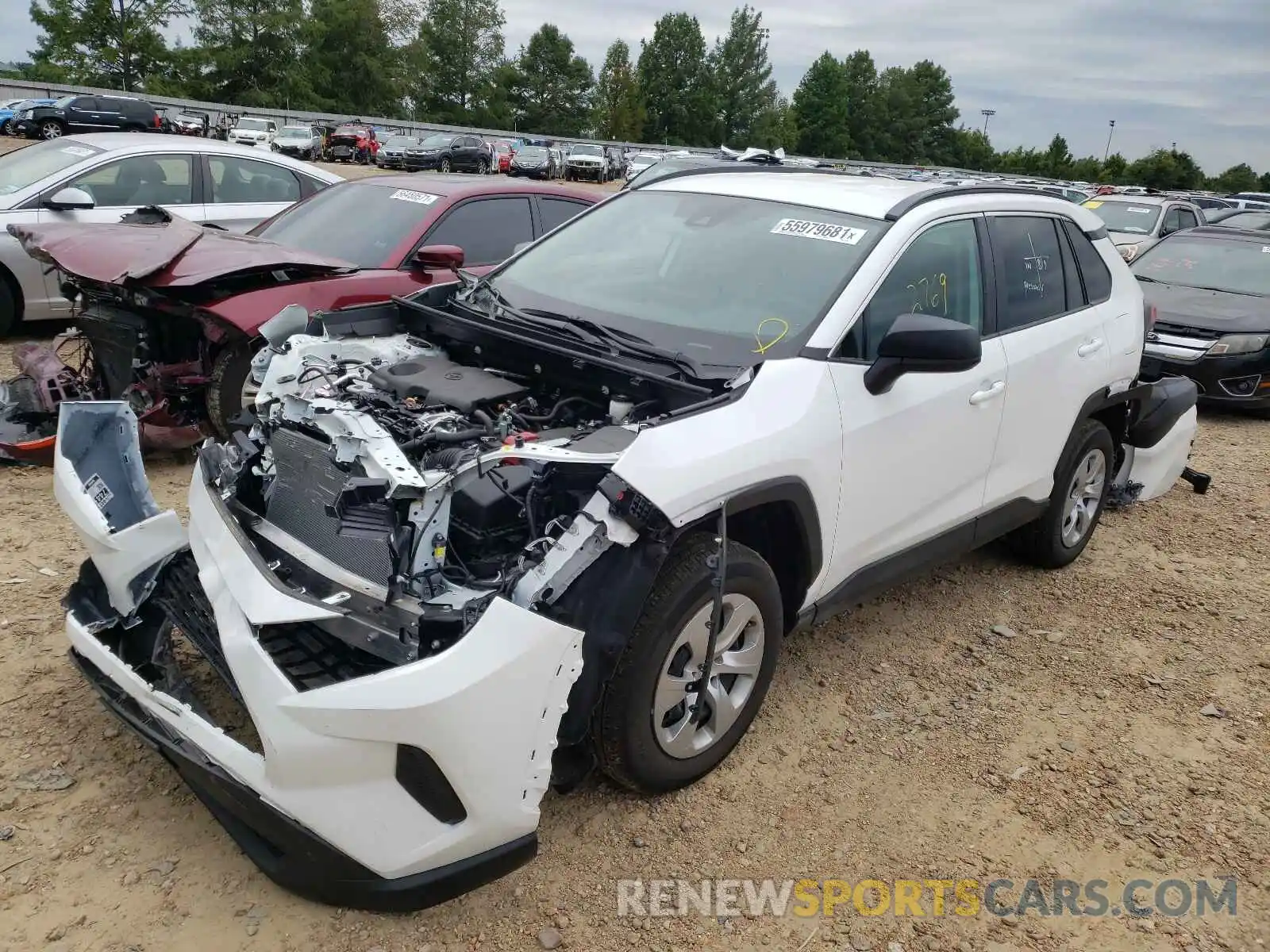 2 Photograph of a damaged car 2T3F1RFV3MC187798 TOYOTA RAV4 2021