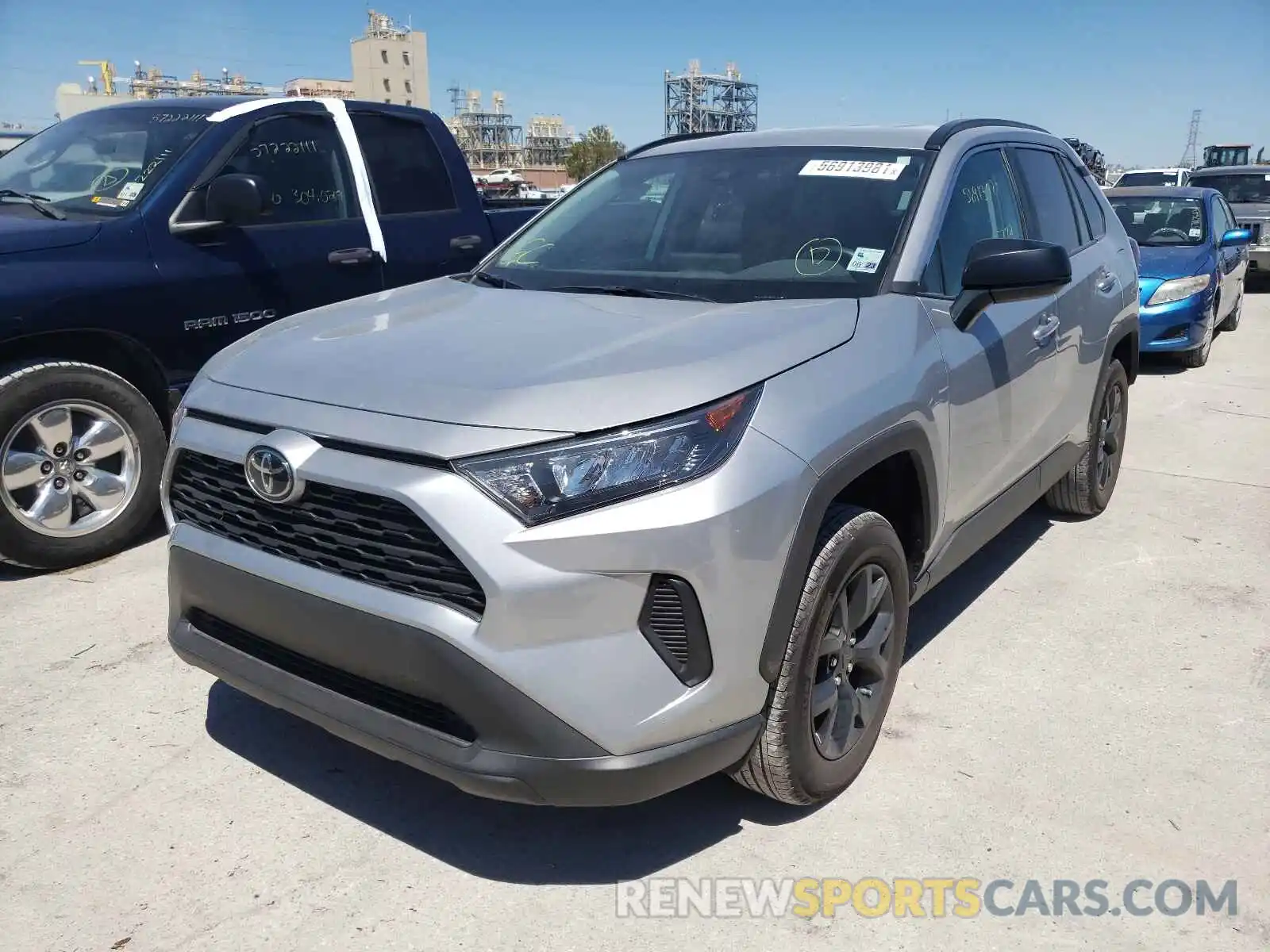 2 Photograph of a damaged car 2T3F1RFV3MC206205 TOYOTA RAV4 2021