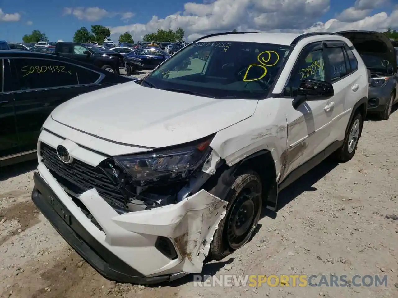 2 Photograph of a damaged car 2T3F1RFV3MC215406 TOYOTA RAV4 2021