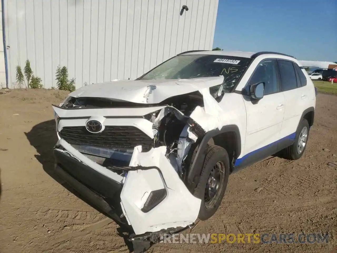 2 Photograph of a damaged car 2T3F1RFV3MC249992 TOYOTA RAV4 2021