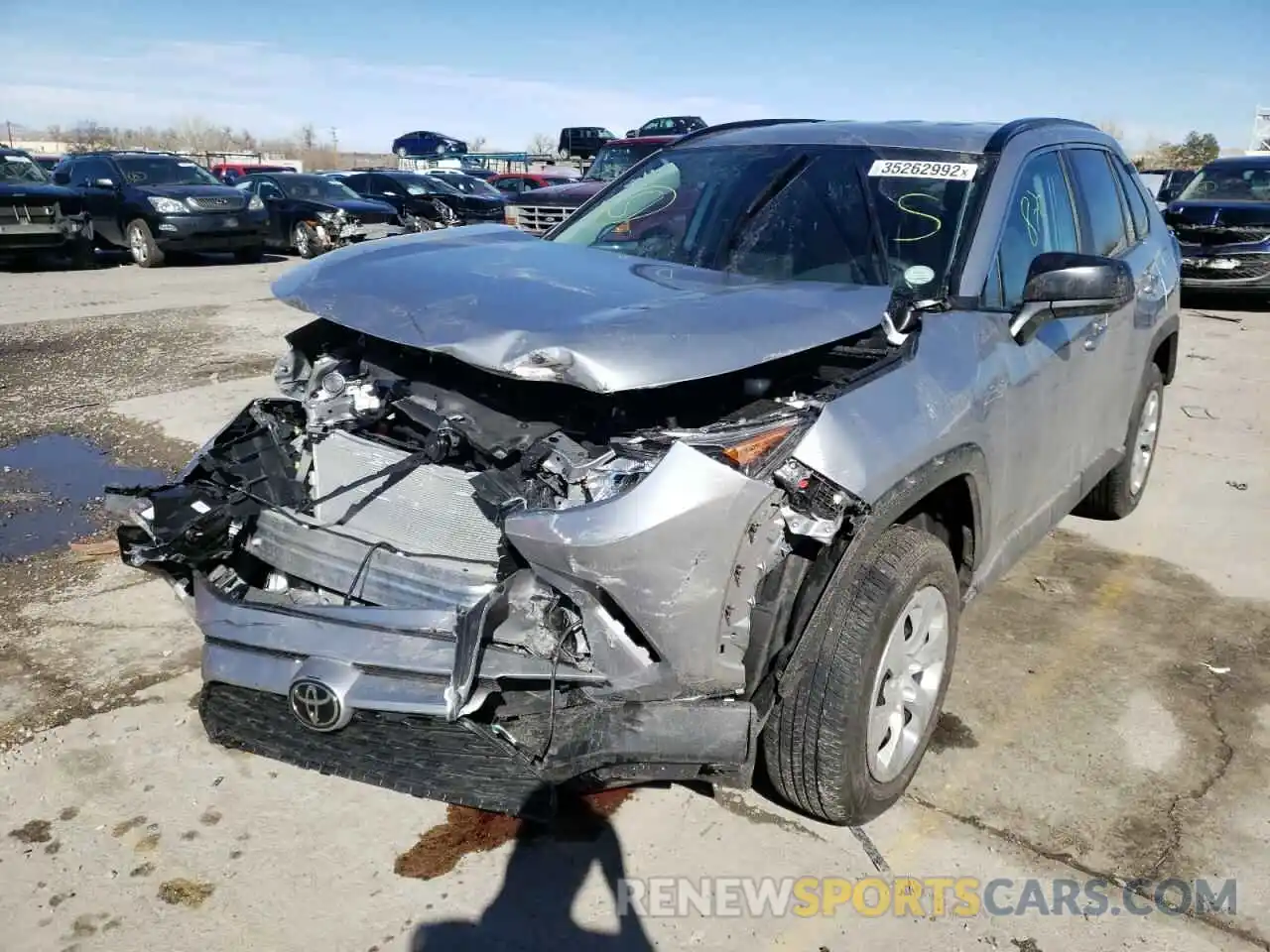 2 Photograph of a damaged car 2T3F1RFV3MC250026 TOYOTA RAV4 2021