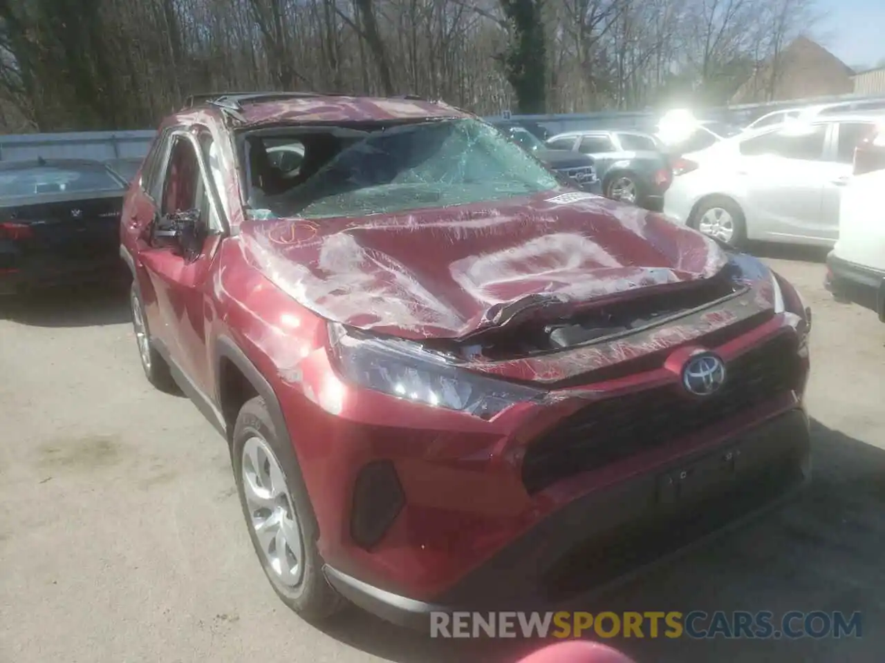 1 Photograph of a damaged car 2T3F1RFV3MW150068 TOYOTA RAV4 2021