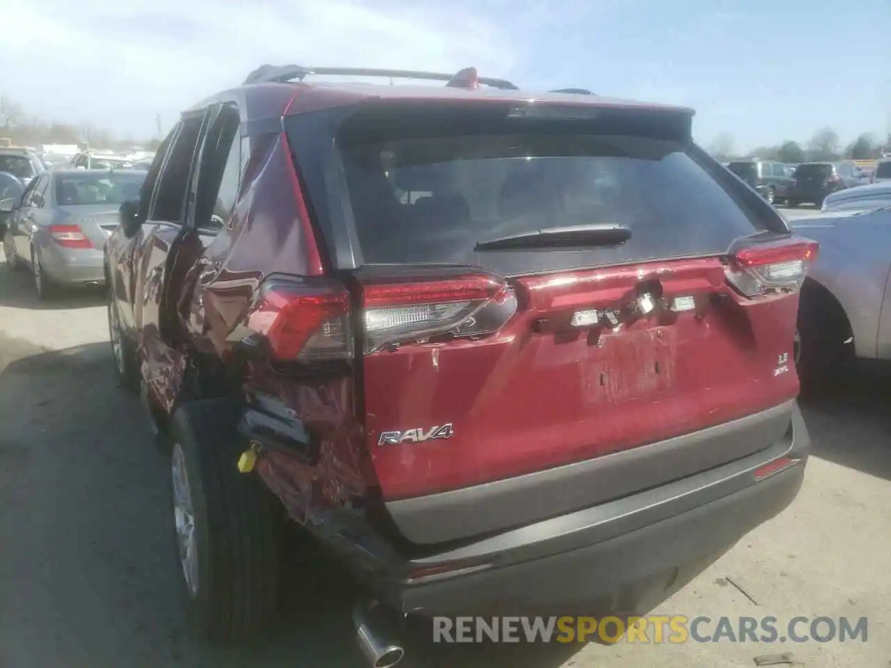 3 Photograph of a damaged car 2T3F1RFV3MW150068 TOYOTA RAV4 2021