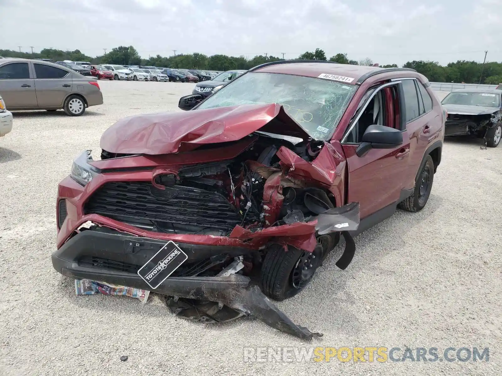 2 Photograph of a damaged car 2T3F1RFV3MW166240 TOYOTA RAV4 2021