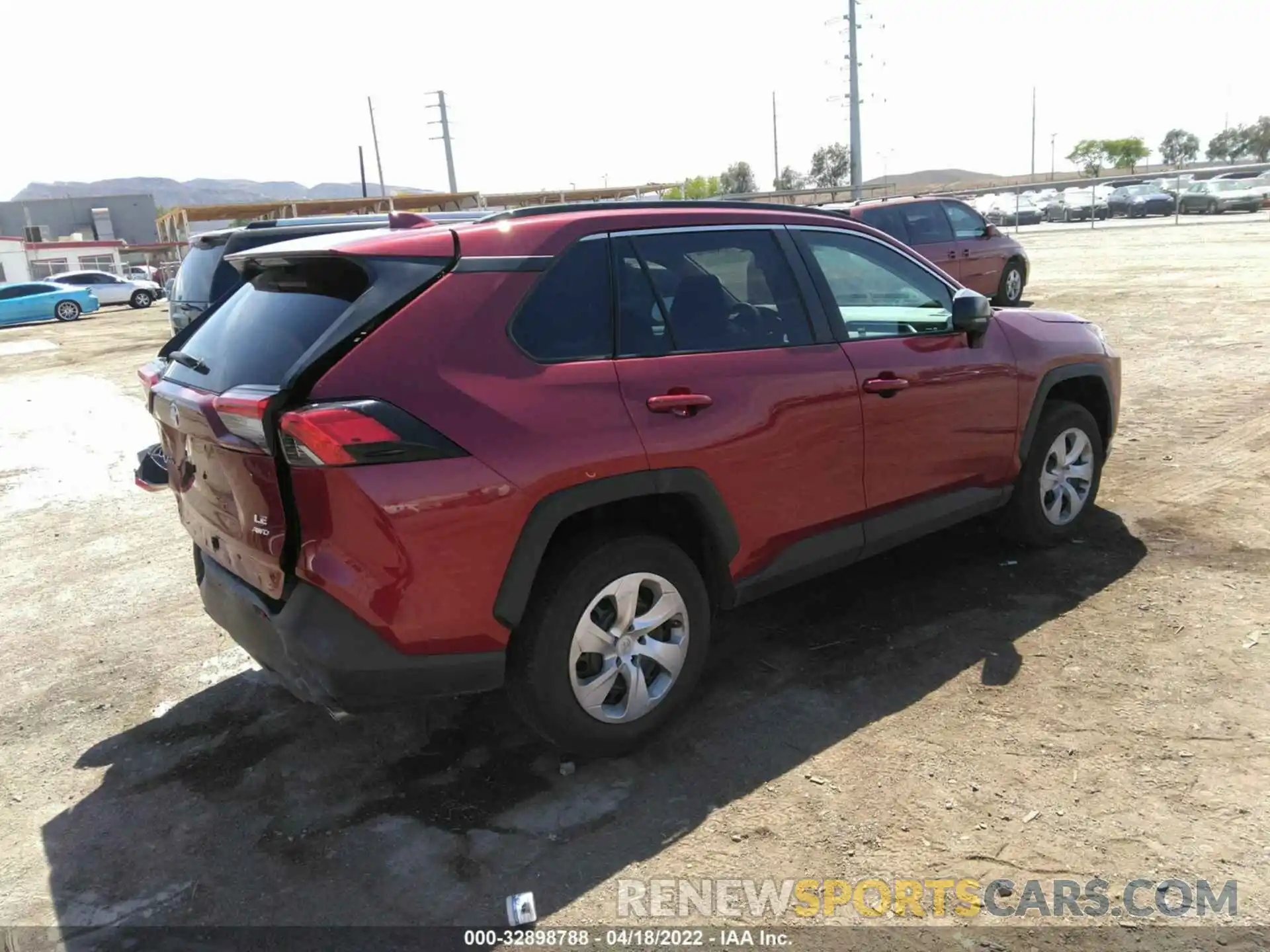 4 Photograph of a damaged car 2T3F1RFV3MW182292 TOYOTA RAV4 2021