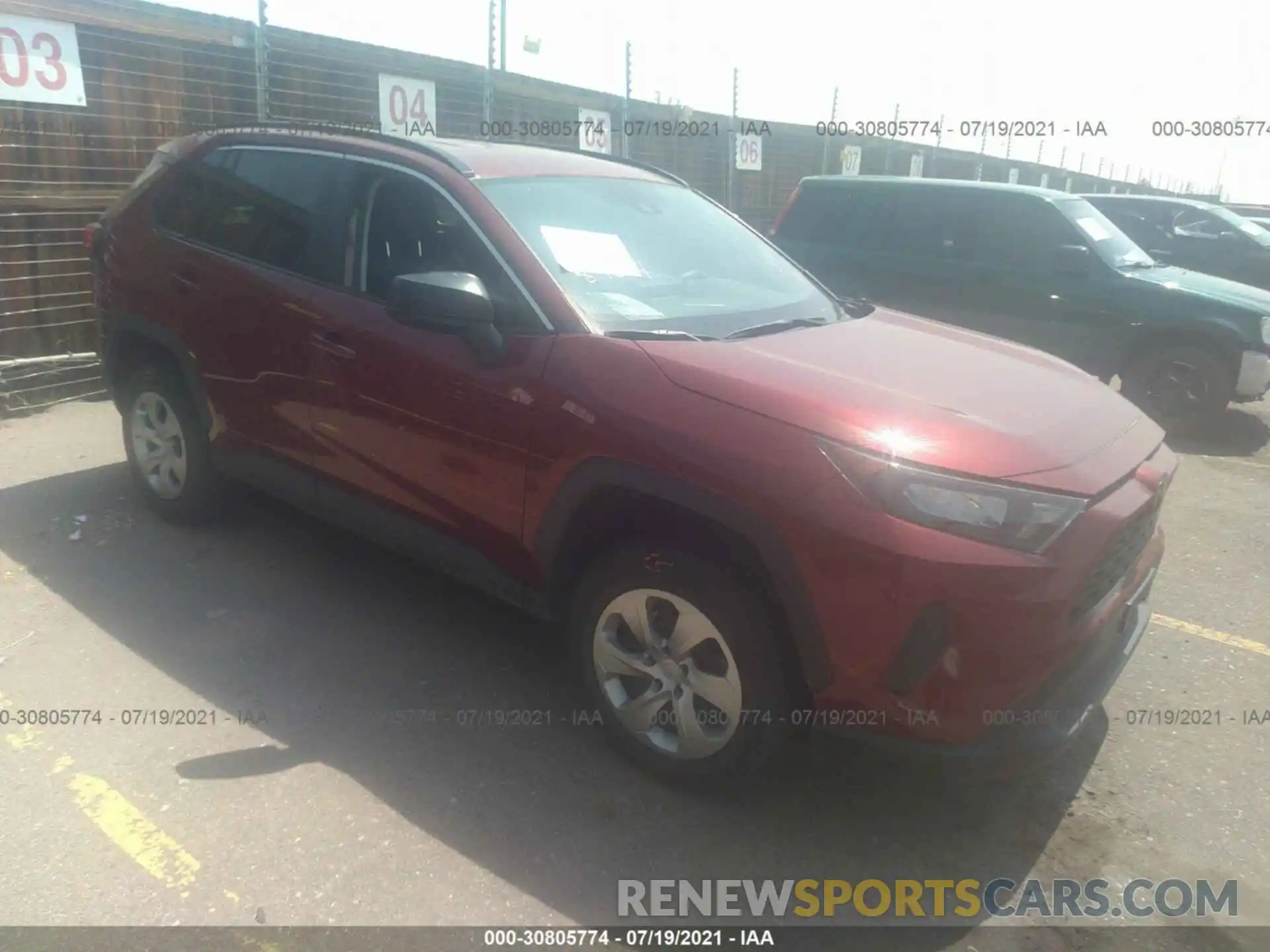 1 Photograph of a damaged car 2T3F1RFV3MW184849 TOYOTA RAV4 2021