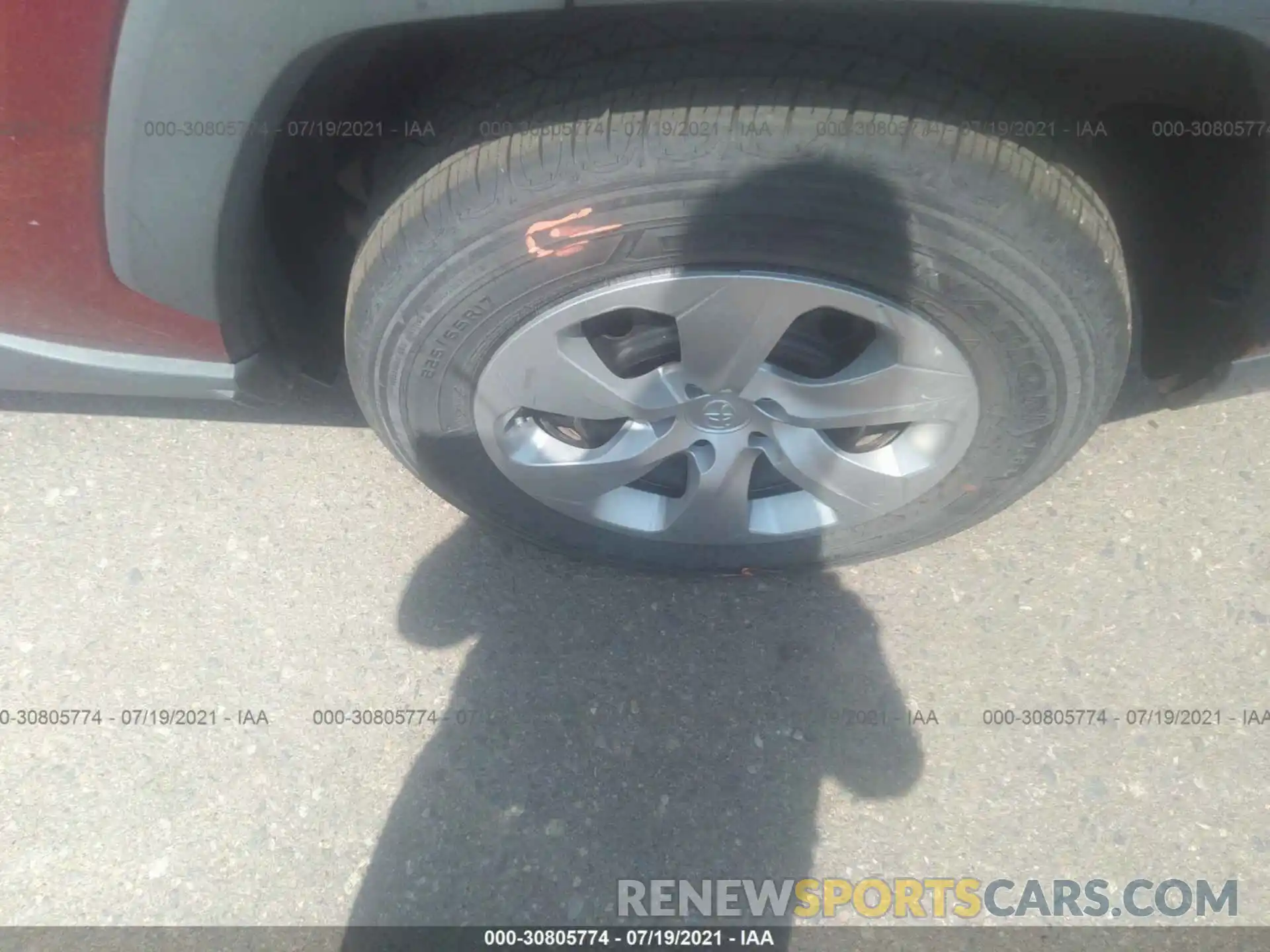 14 Photograph of a damaged car 2T3F1RFV3MW184849 TOYOTA RAV4 2021