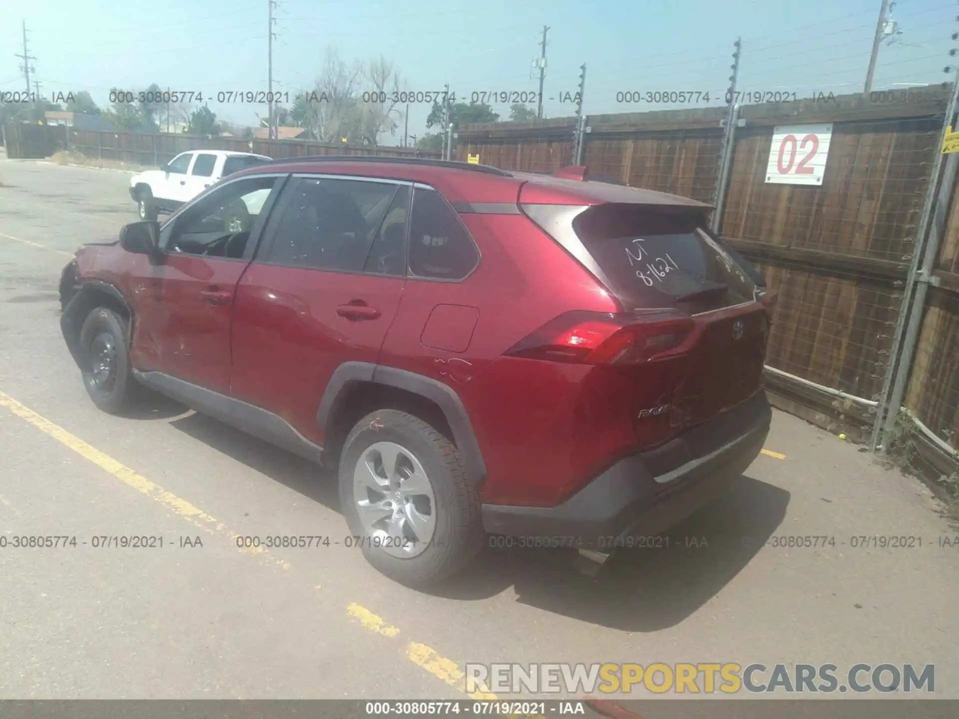 3 Photograph of a damaged car 2T3F1RFV3MW184849 TOYOTA RAV4 2021