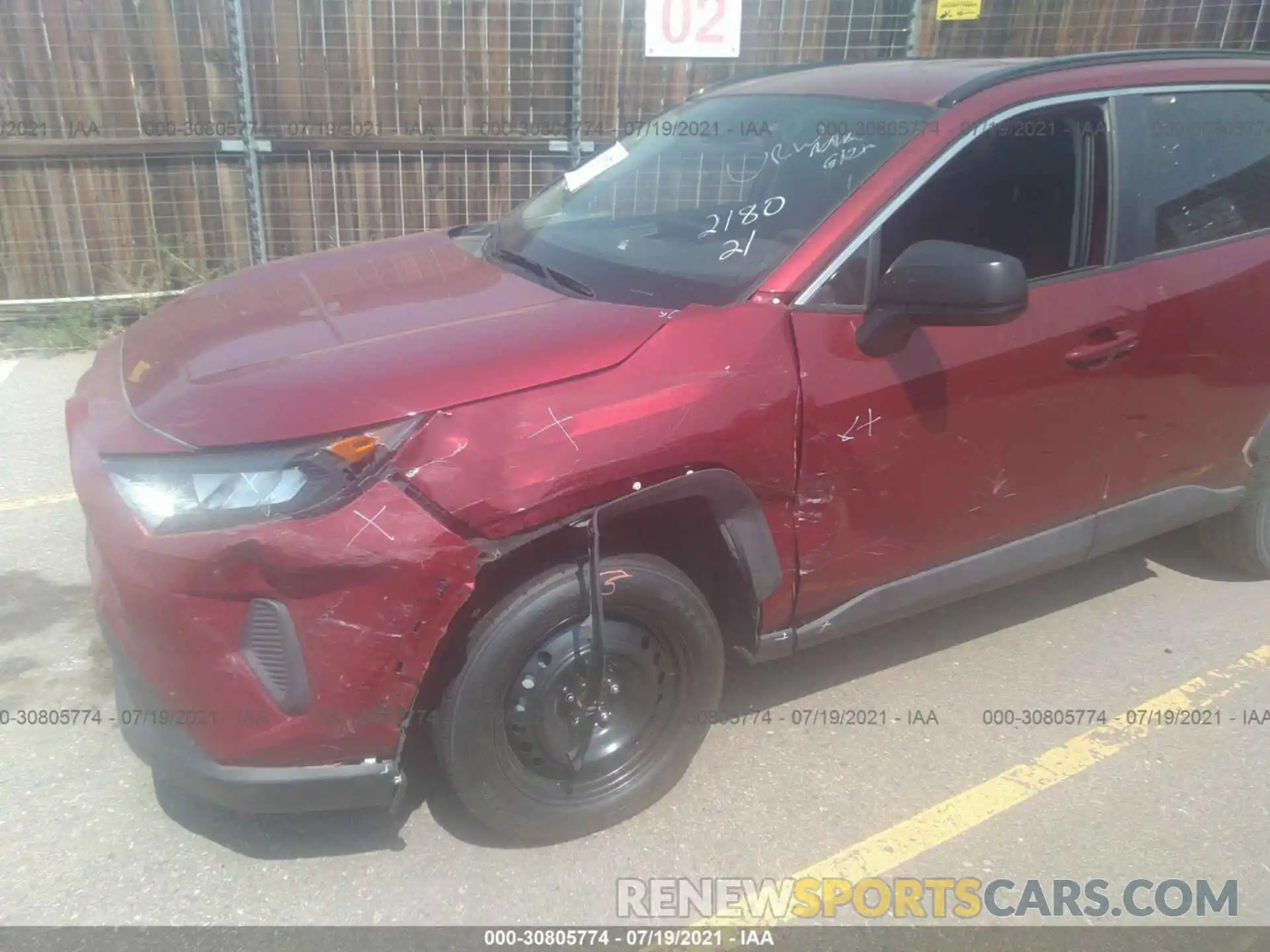 6 Photograph of a damaged car 2T3F1RFV3MW184849 TOYOTA RAV4 2021