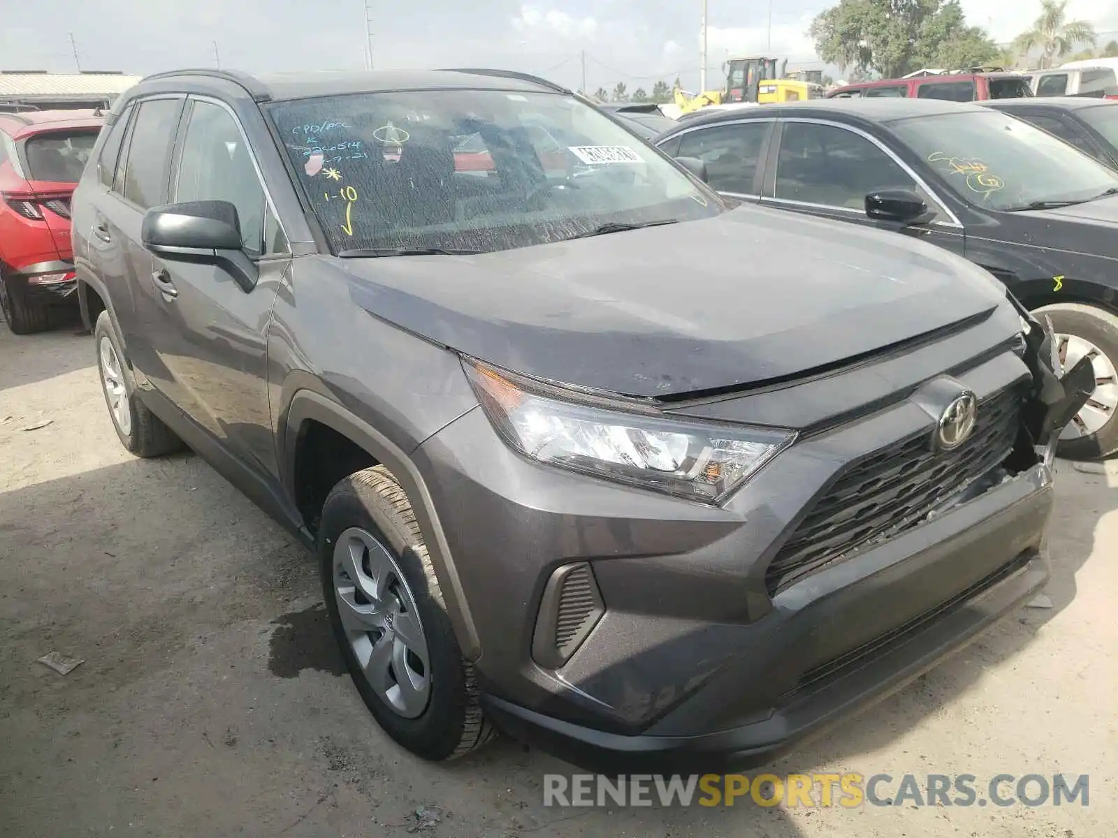 1 Photograph of a damaged car 2T3F1RFV3MW186603 TOYOTA RAV4 2021