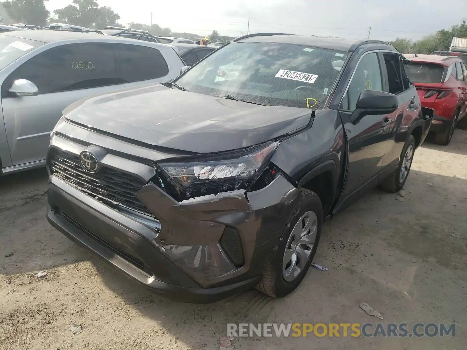 2 Photograph of a damaged car 2T3F1RFV3MW186603 TOYOTA RAV4 2021