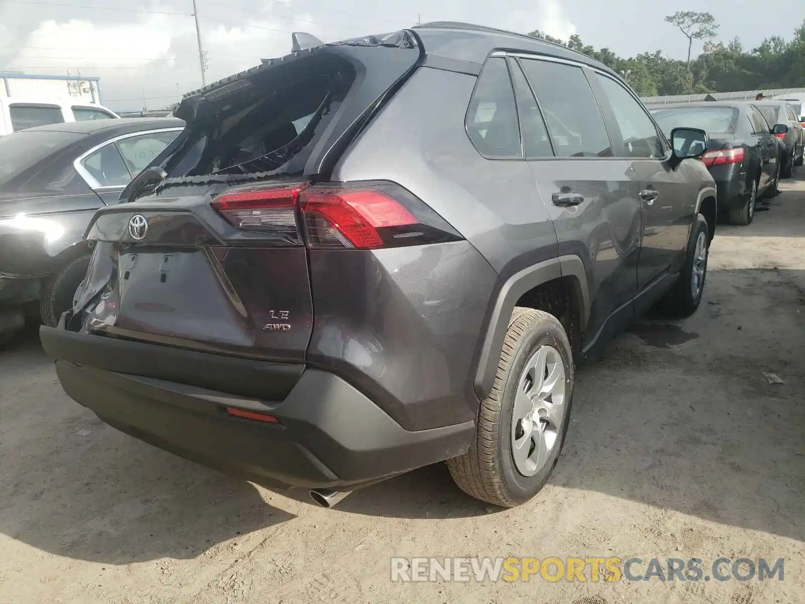 4 Photograph of a damaged car 2T3F1RFV3MW186603 TOYOTA RAV4 2021