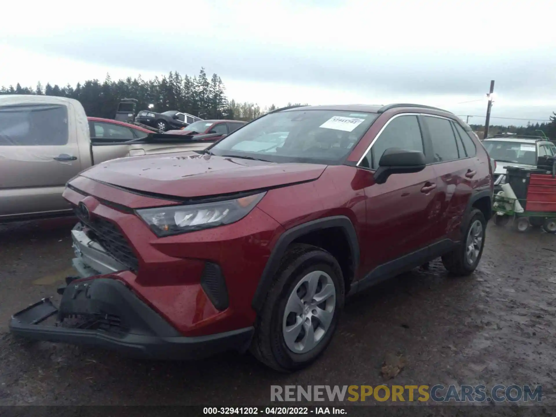 2 Photograph of a damaged car 2T3F1RFV3MW194104 TOYOTA RAV4 2021