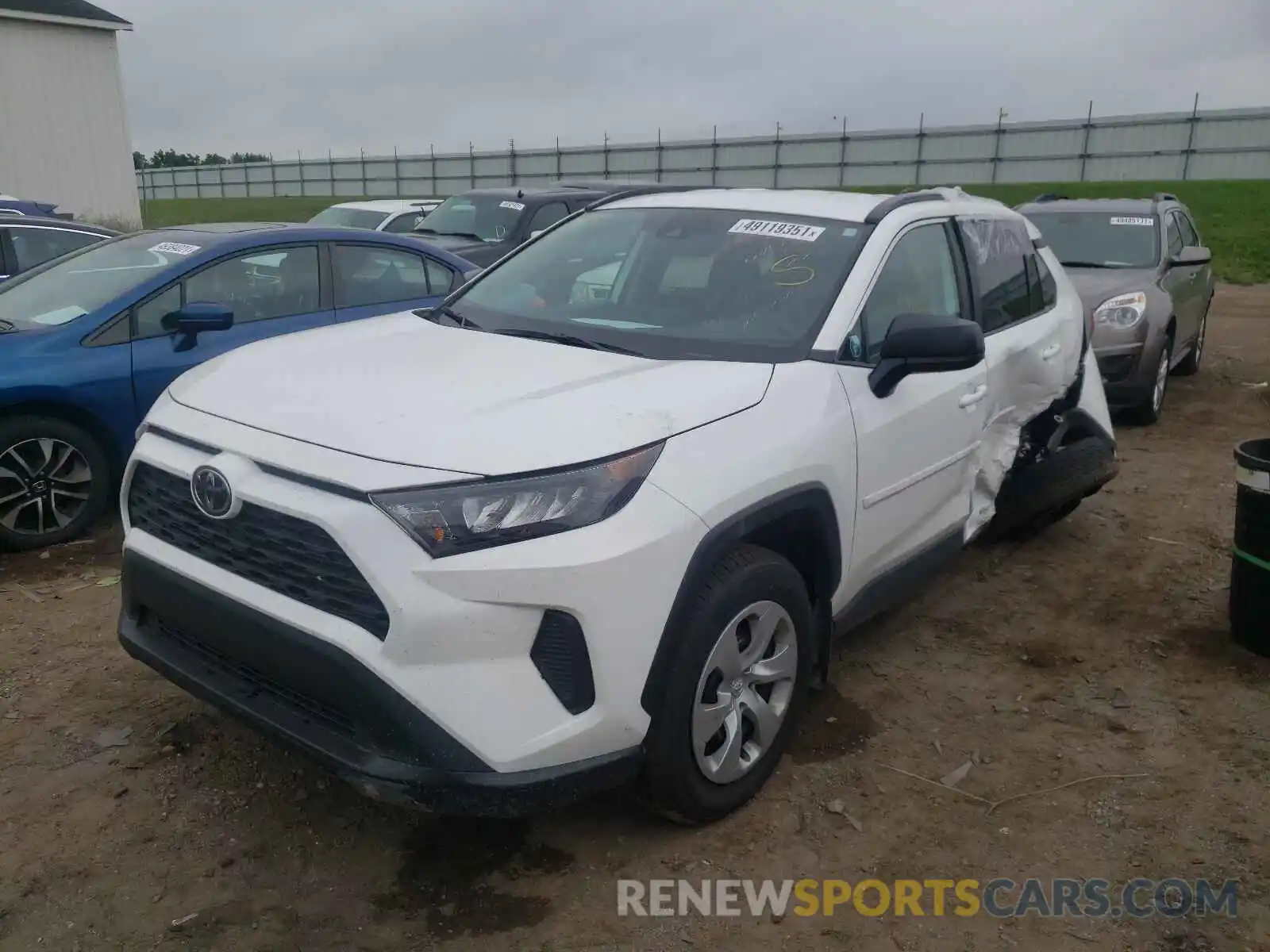 2 Photograph of a damaged car 2T3F1RFV4MC173490 TOYOTA RAV4 2021