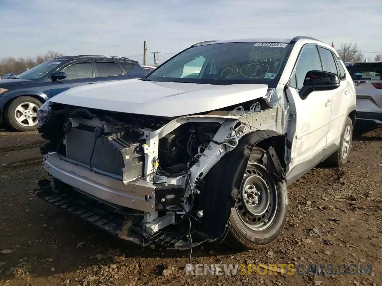 2 Photograph of a damaged car 2T3F1RFV4MC181640 TOYOTA RAV4 2021